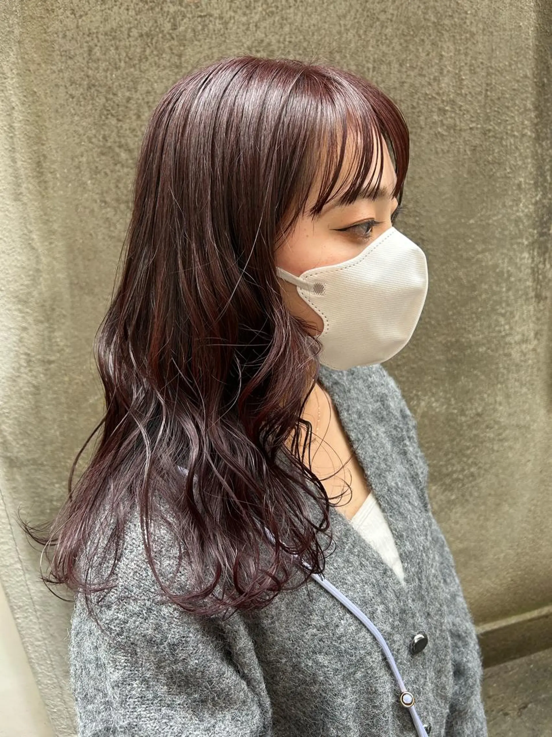 ロング カラー パープルカラー NATSUKI😸 ‪✂︎‬南森町美容室のヘアスタイル