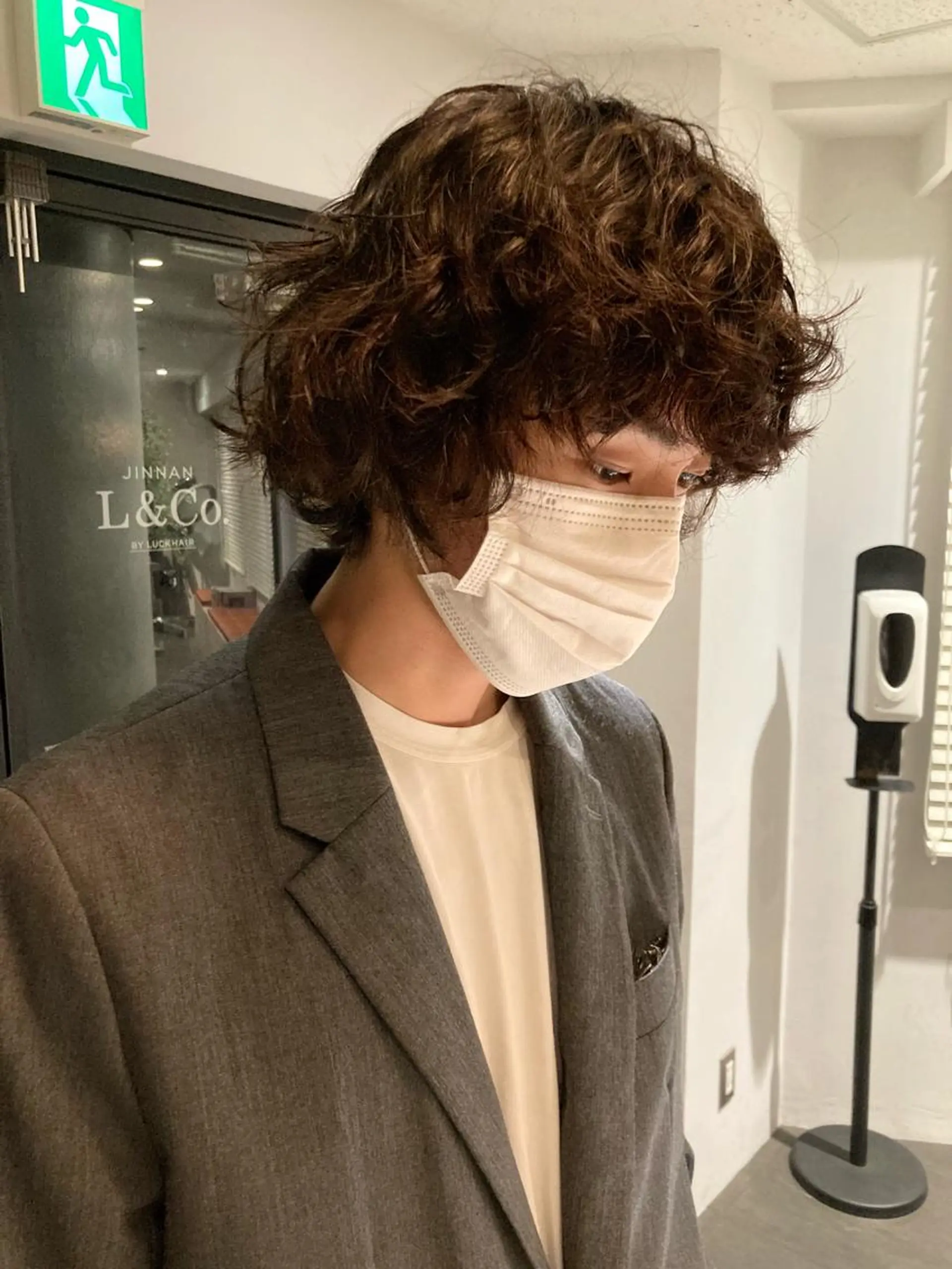 パーマ メンズ 🛑柔らか透明感 カラー🛑大谷のヘアスタイル