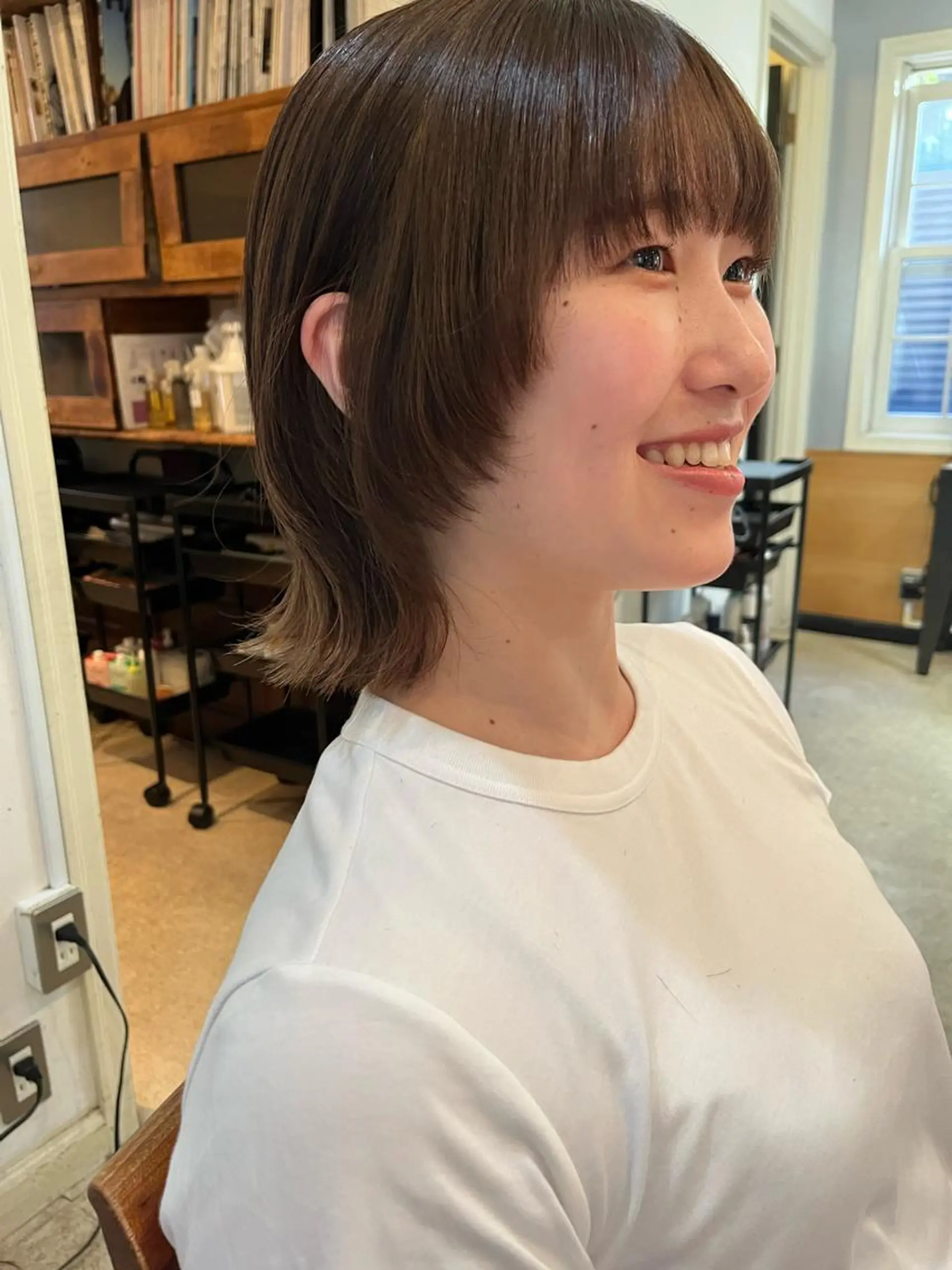 ミディアム カラー eri kinjoのヘアスタイル