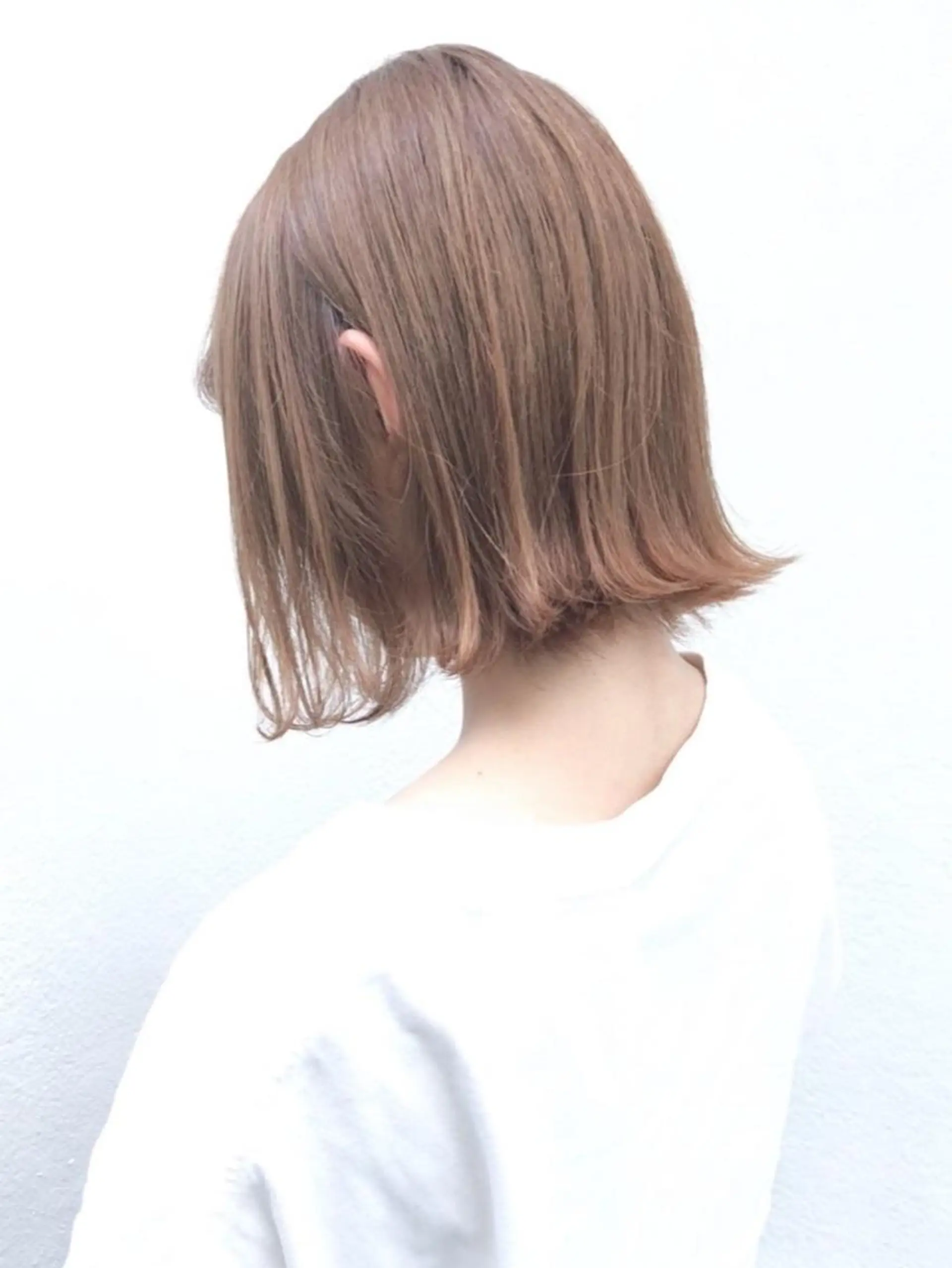 ミディアム カラー ヘアアレンジ パーマ ボブ ITbyALBUM 中野店のヘアスタイル