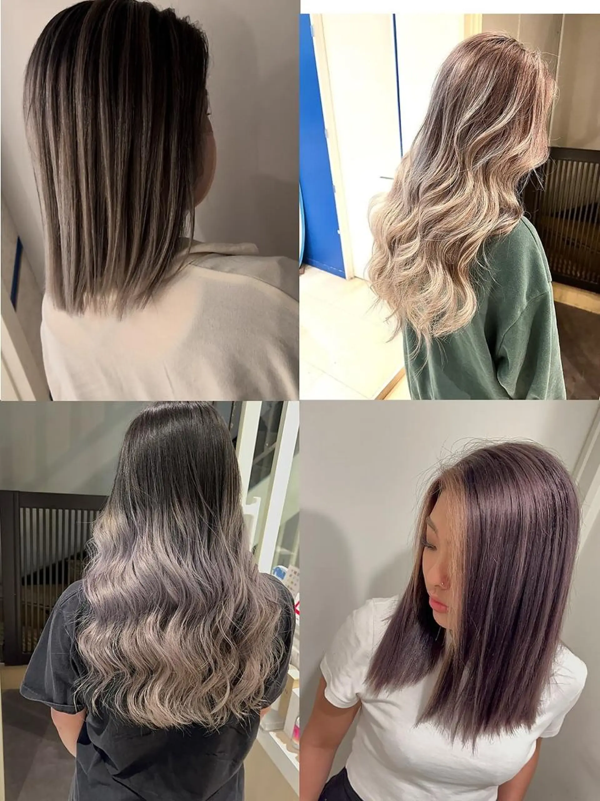 セミロング カラー ヘアアレンジ 🔥ハイトーンカラー ギャルNAOKI🔥のヘアスタイル