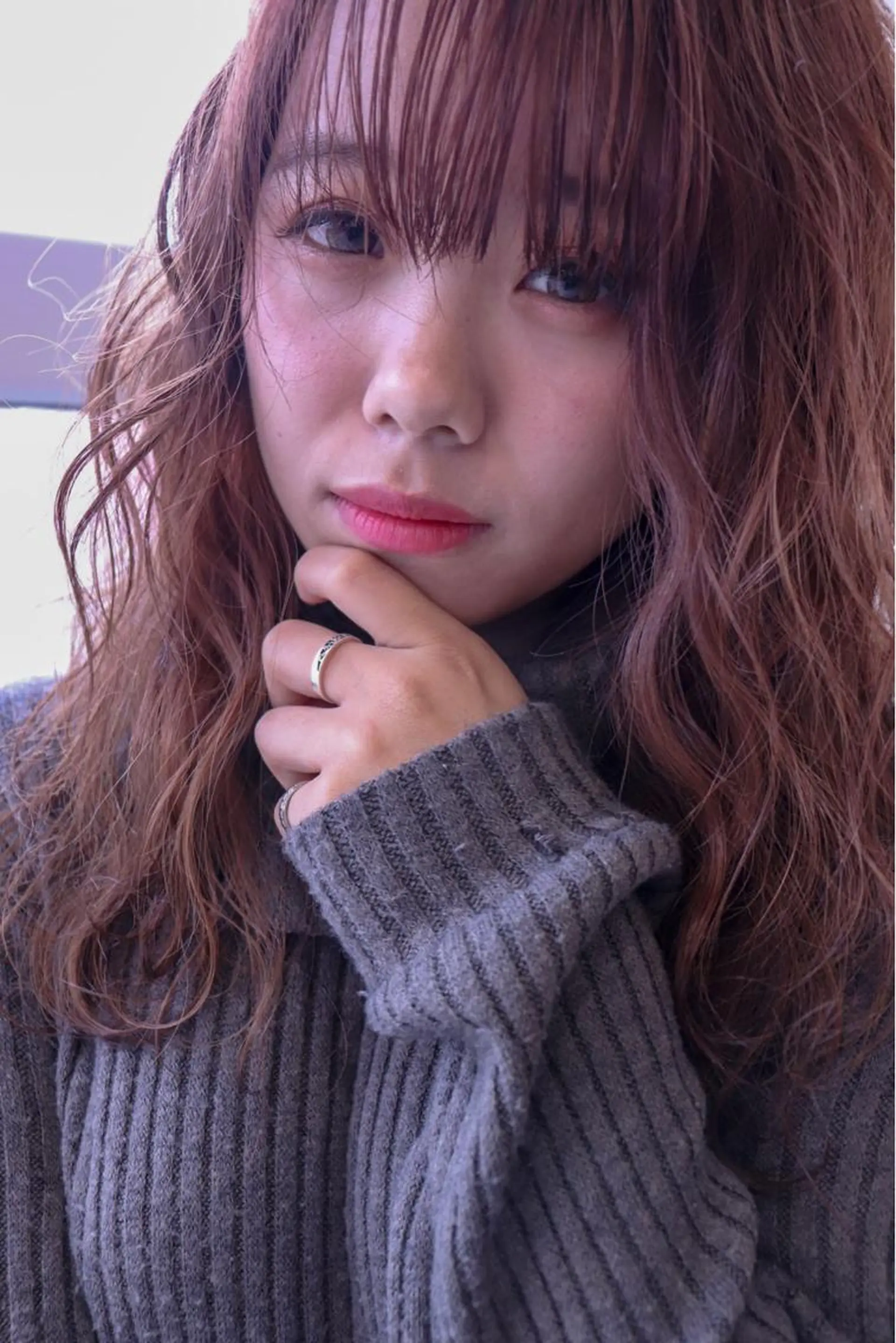 ミディアム カラー mu ku.のヘアスタイル