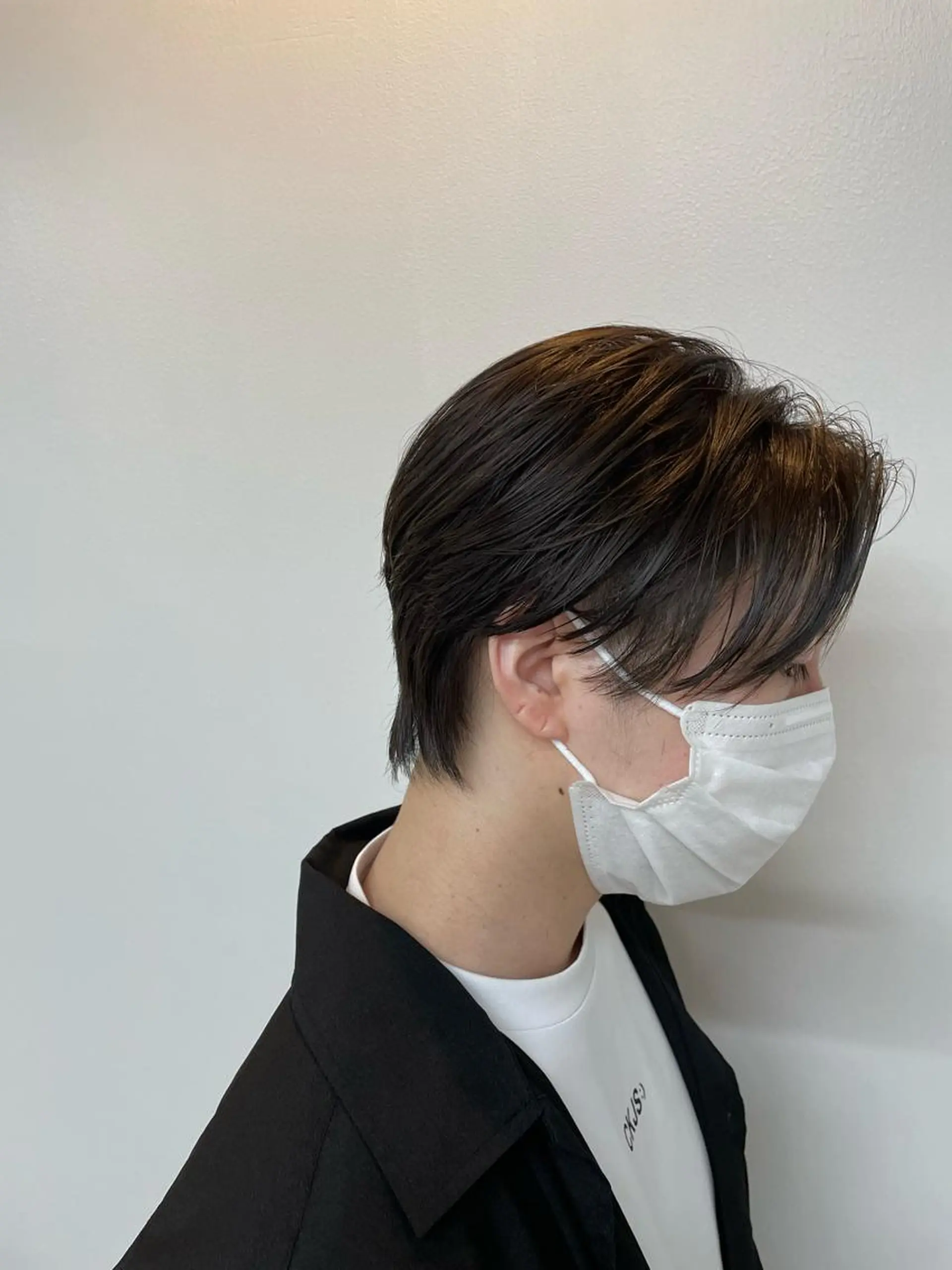 ショート メンズ センターパート ARMONY大阪店 パーマ職人伊丹のヘアスタイル