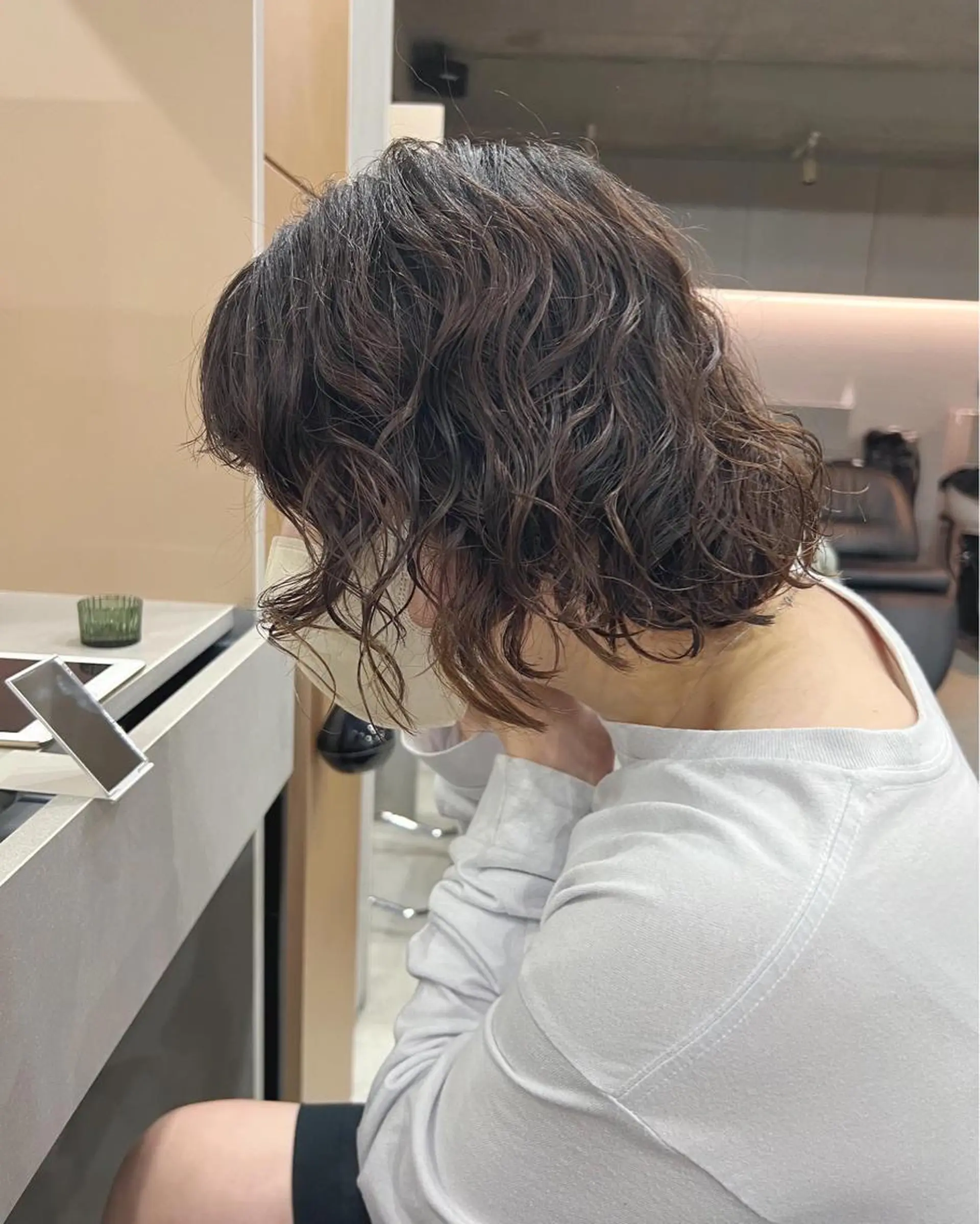 パーマ ボブパーマコテ巻き風 パーマNo1深江秀平のヘアスタイル