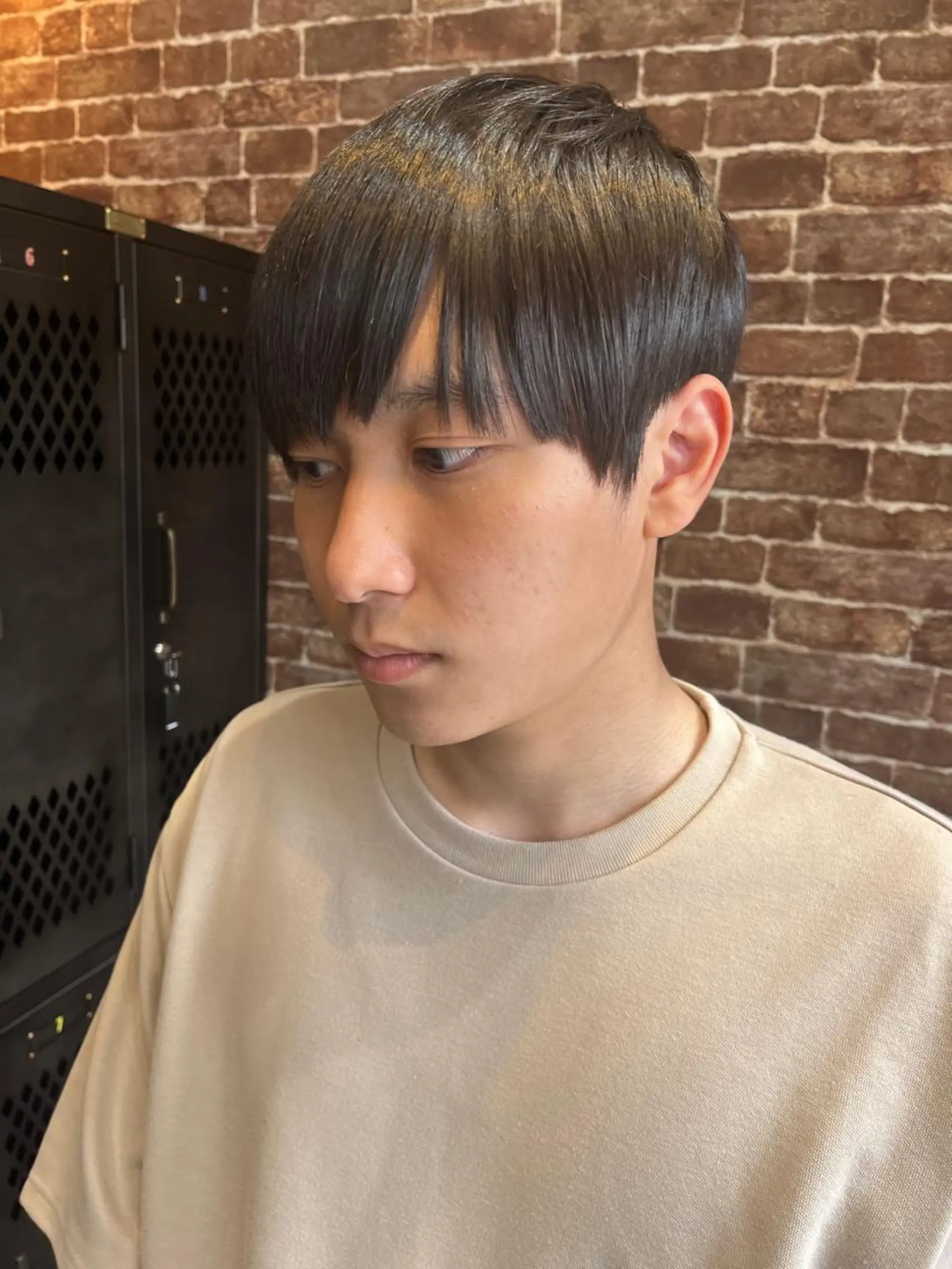 ショート カラー メンズ ネイル マツエク・マツパ メンズパーマ ブラウンカラー ケアカラー 透明感カラー ピンクカラー 久木原 ゆりのヘアスタイル