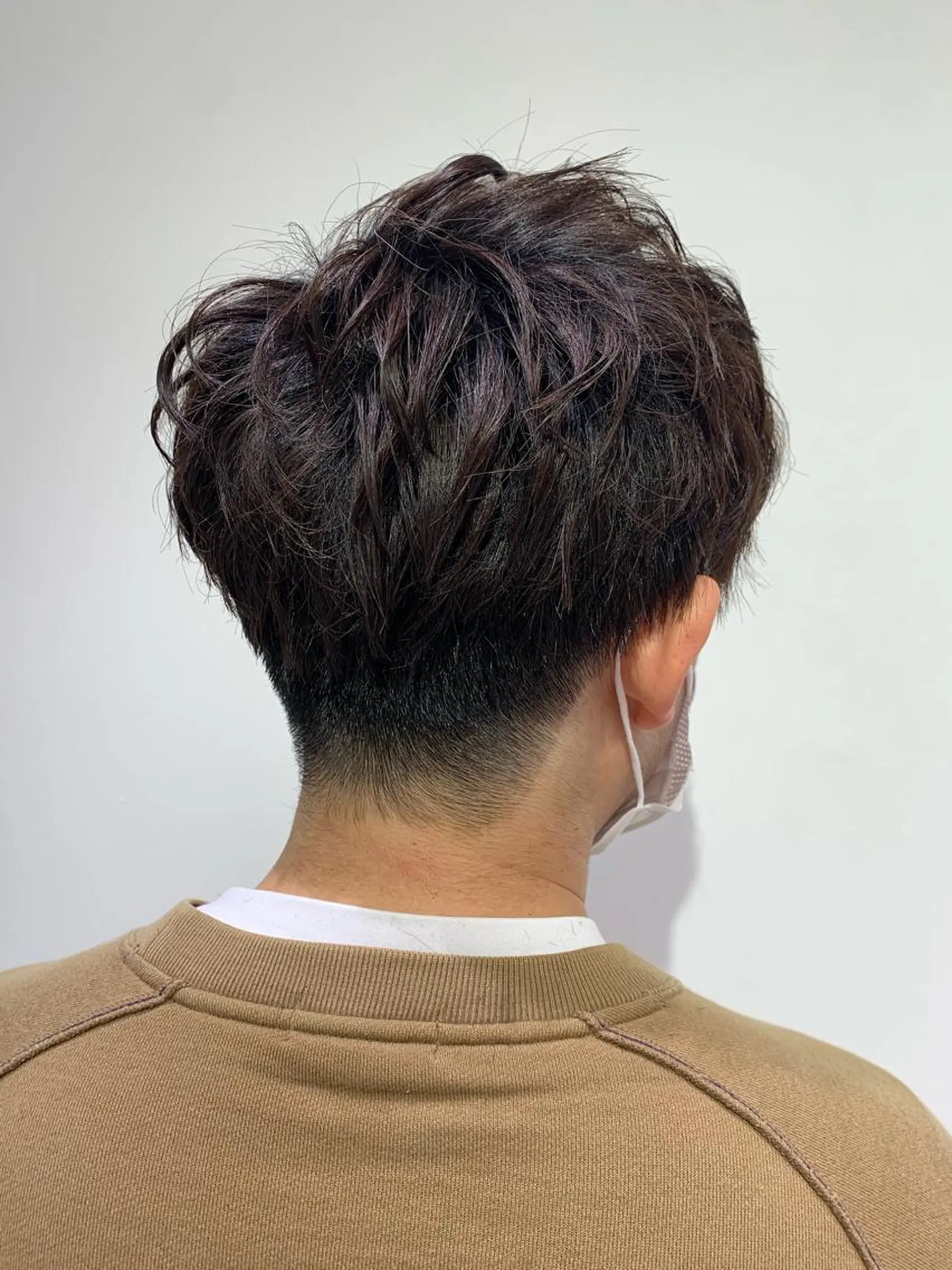 ショート カラー パーマ メンズ マッシュ 刈り上げ 【メンズ縮毛矯正/ Ryokaのヘアスタイル