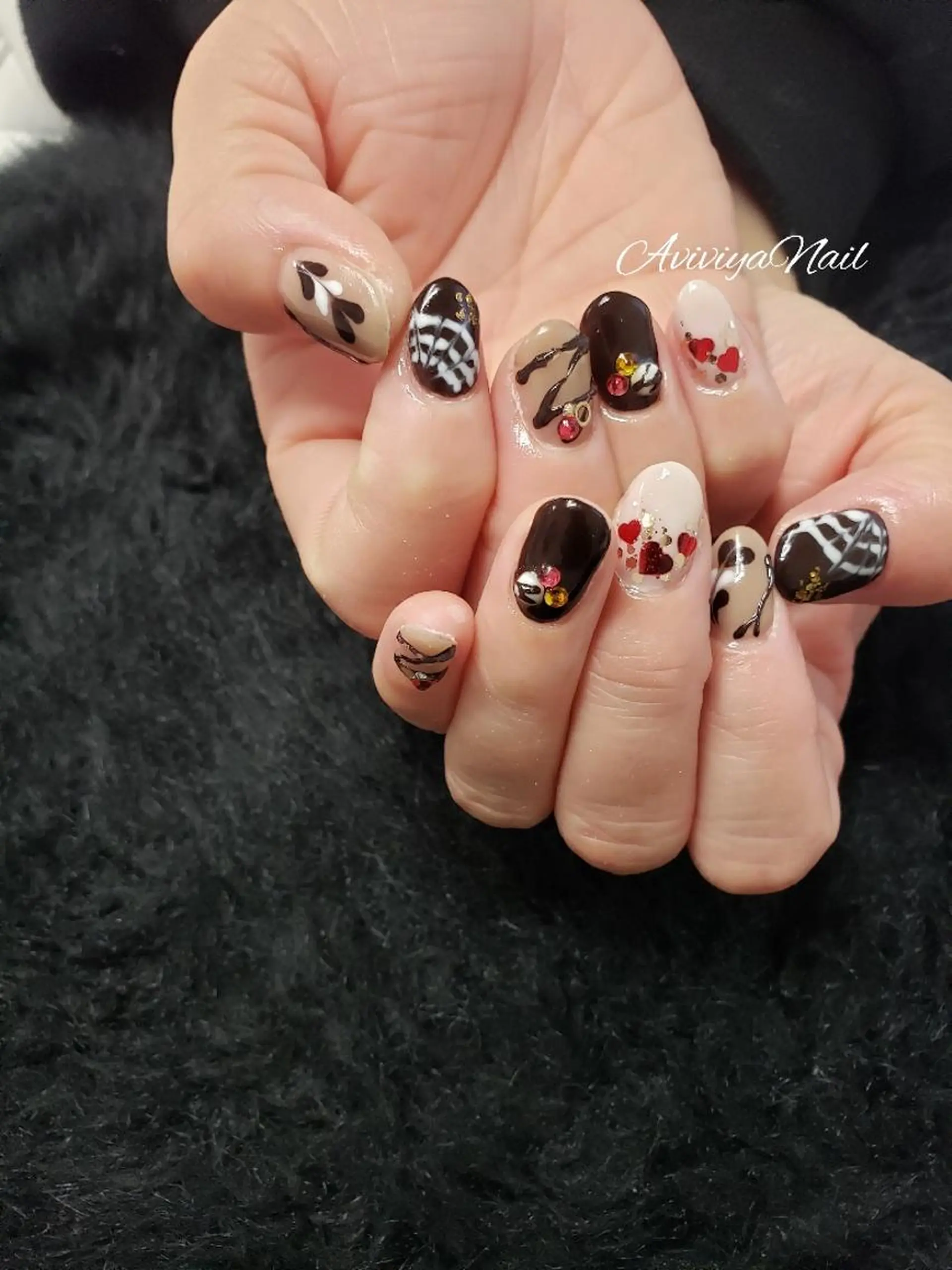 ネイル バレンタイン kubo ayaのネイルデザイン