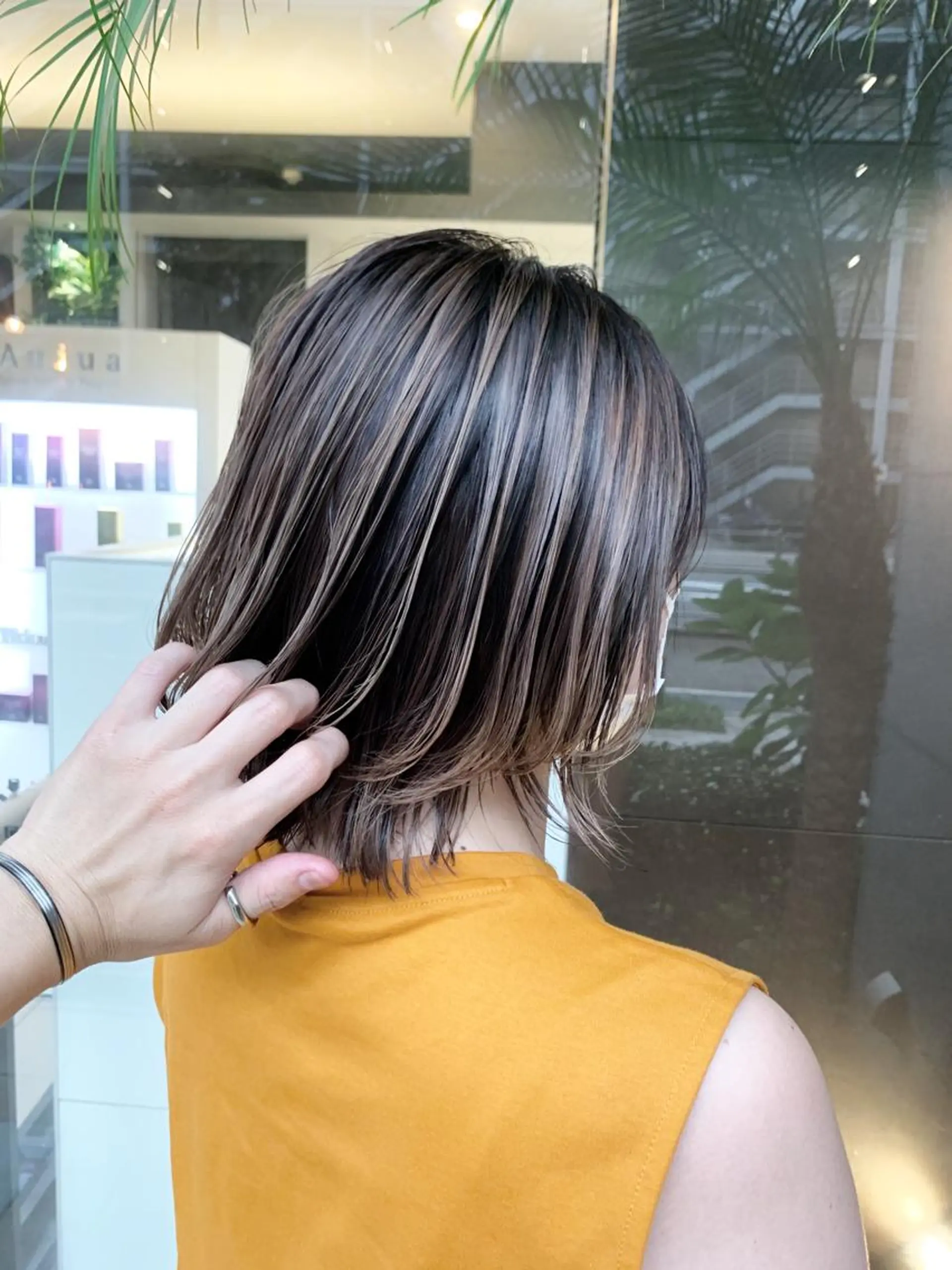 ショート ボブレイヤー ボブ レイヤーカット ウルフカット ウルフレイヤー レイヤー×縮毛矯正 深見 拓のヘアスタイル