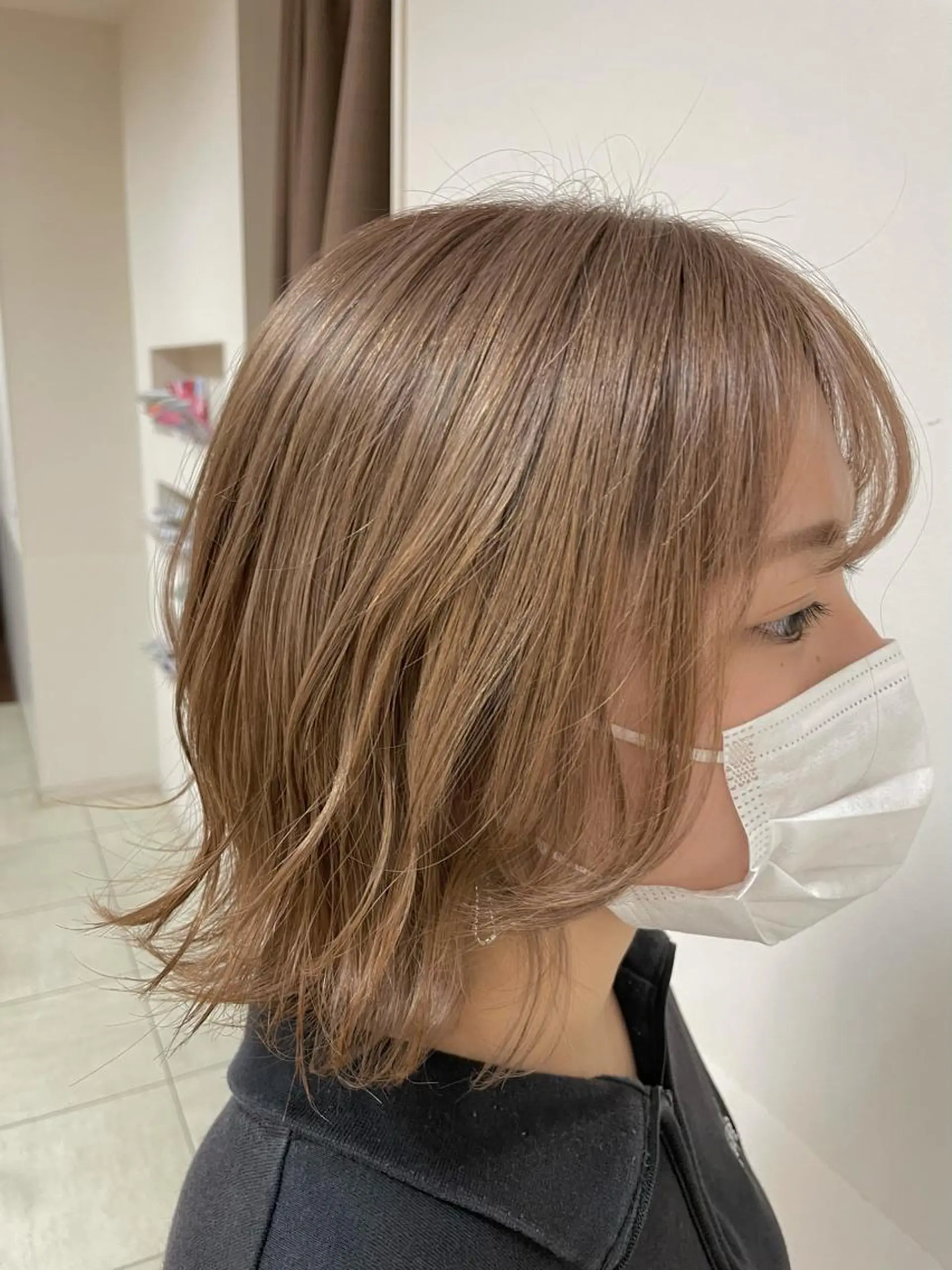 ミディアム カラー ヘアアレンジ ヘアカラー トリートメント 【Sweep】おじま のぞみのヘアスタイル