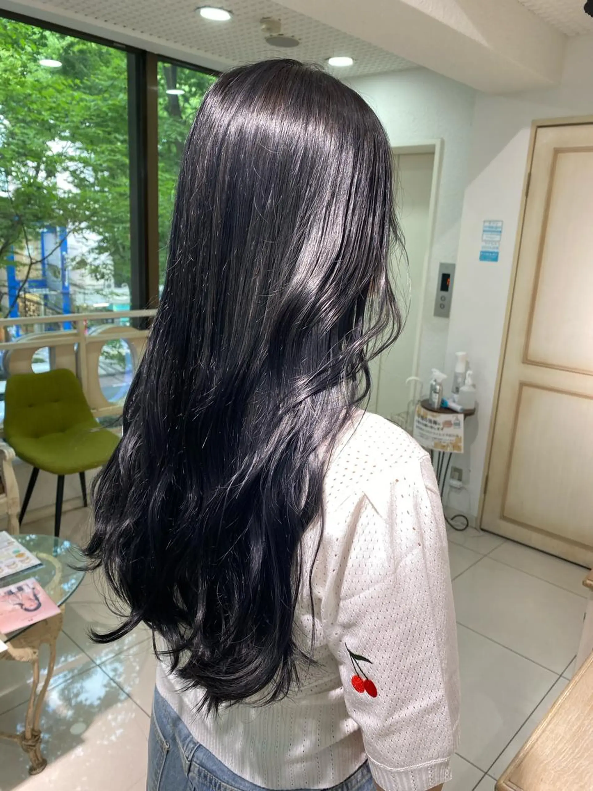 ロング カラー ヘアアレンジ 透明感カラー 古山 結季🌙🖤のヘアスタイル