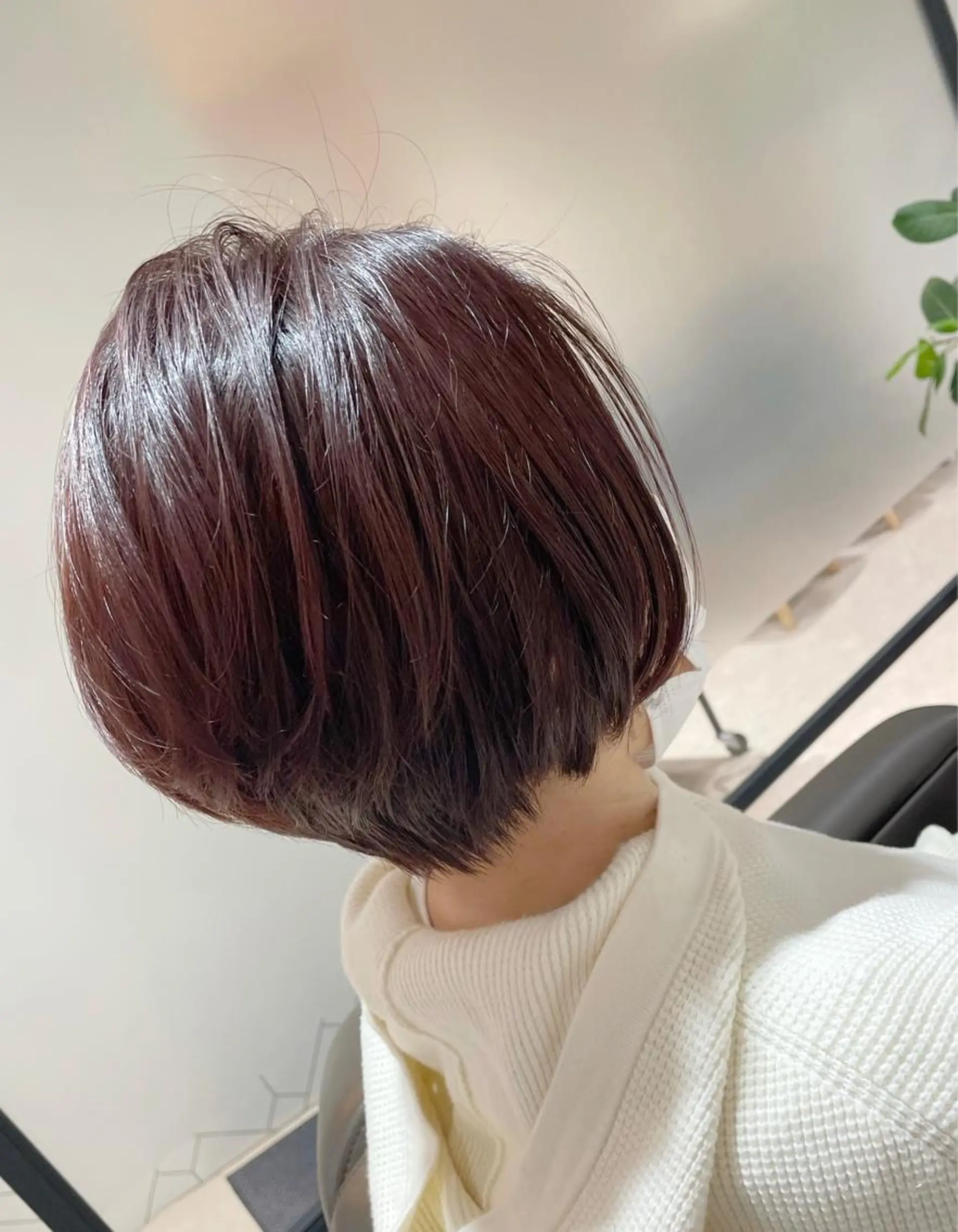 ショート カラー 関 桃子のヘアスタイル