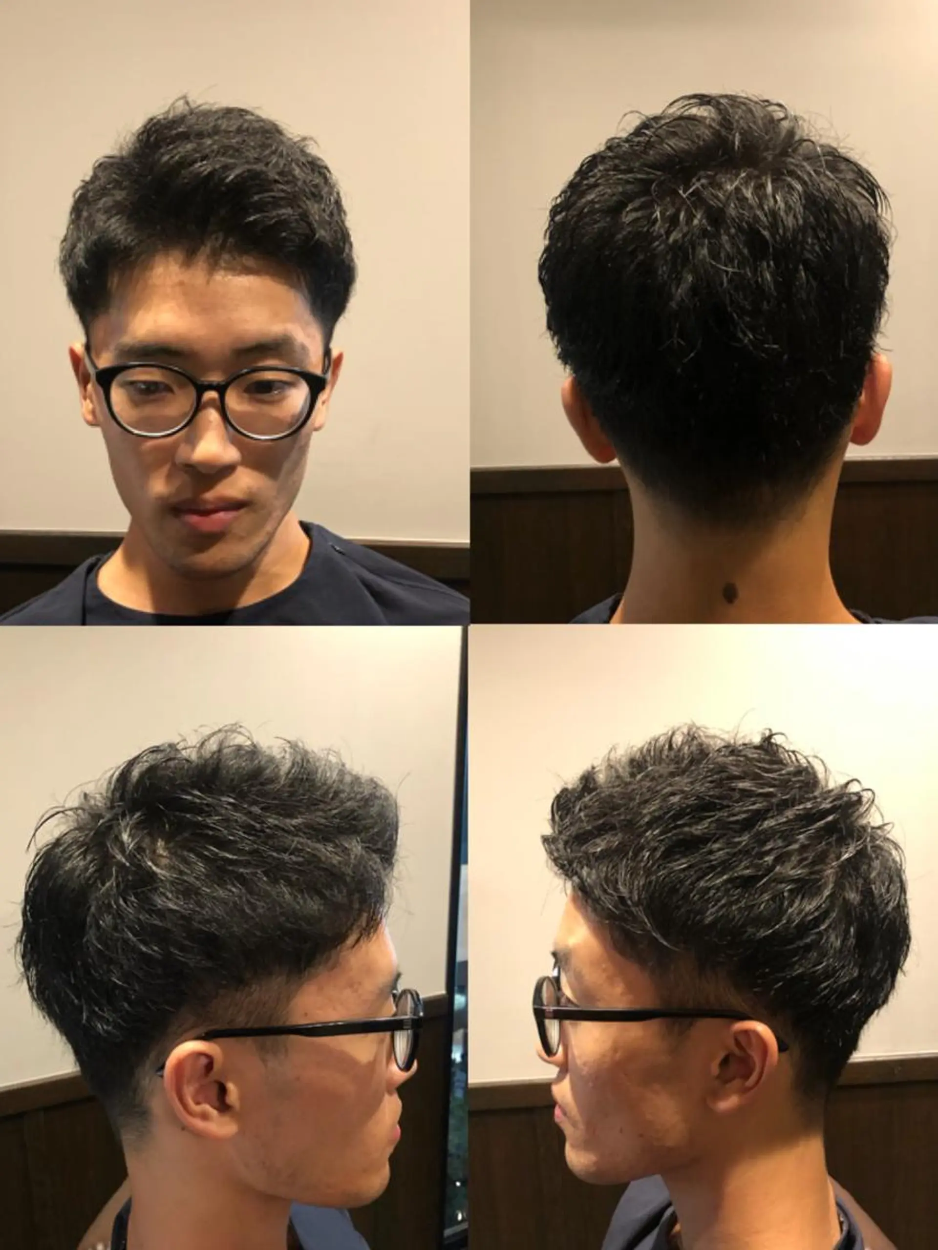 ショート メンズ くせ毛 伸ばしかけ ショートヘア カット指名No1漆原 聡のヘアスタイル