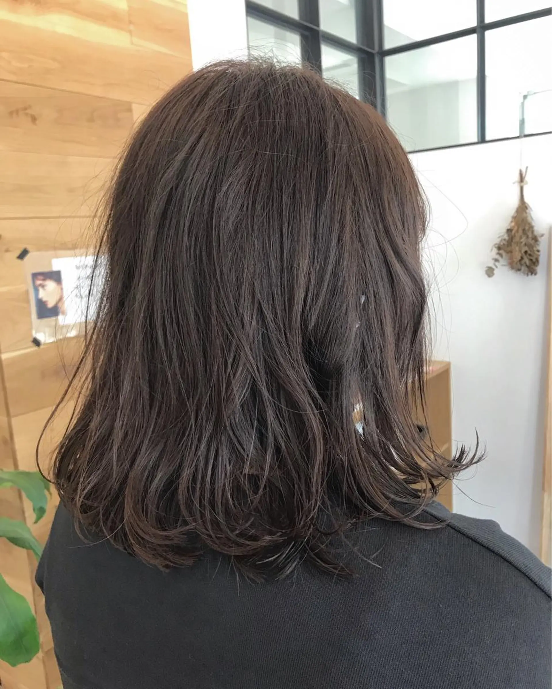 ミディアム カラー 暖色カラー🍊 ボブ🌿顔周りcutのヘアスタイル