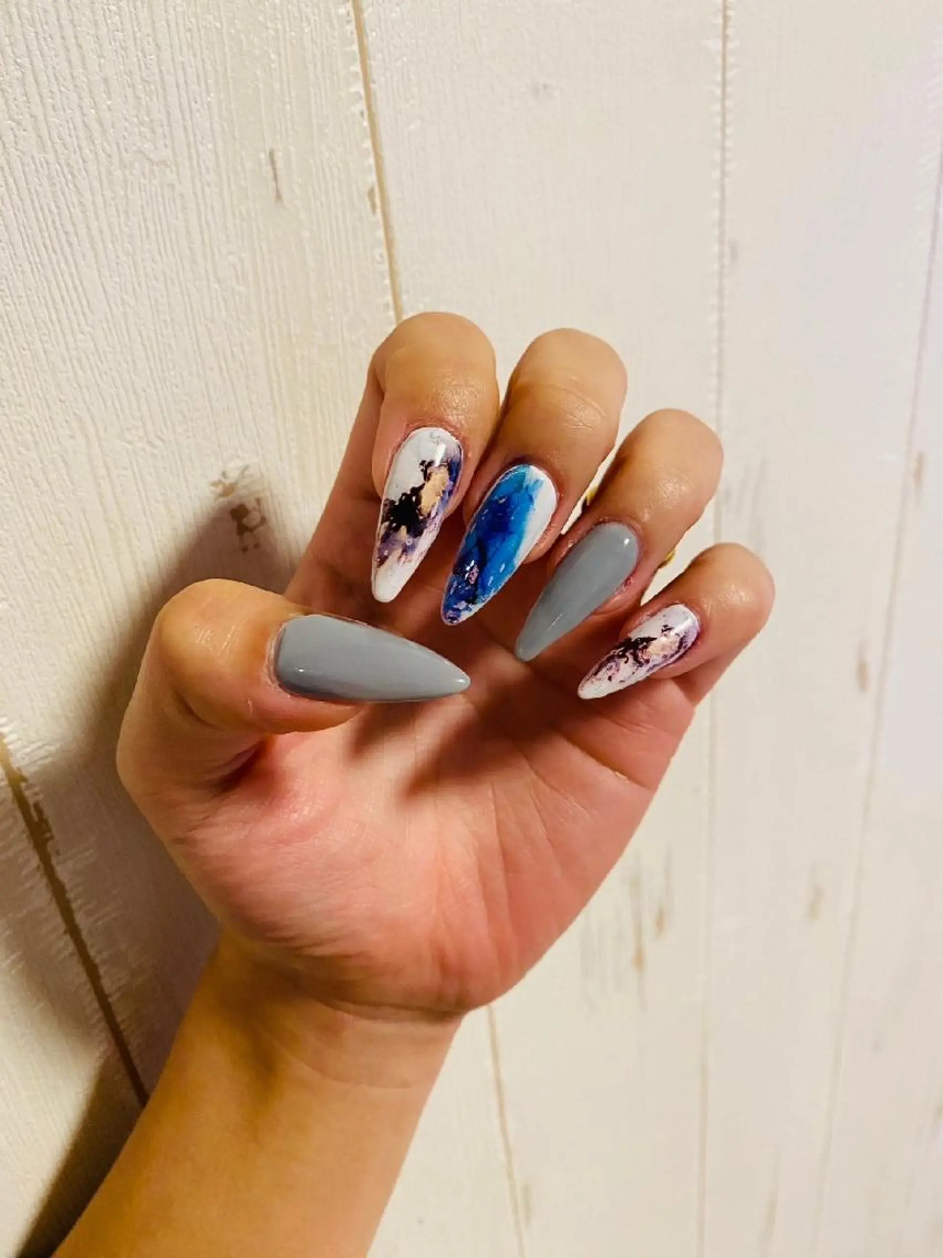 ネイル アートネイル ジェルネイル 大理石ネイル(マーブル) セルフエステとよもぎ 蒸しDispelfのその他イメージ