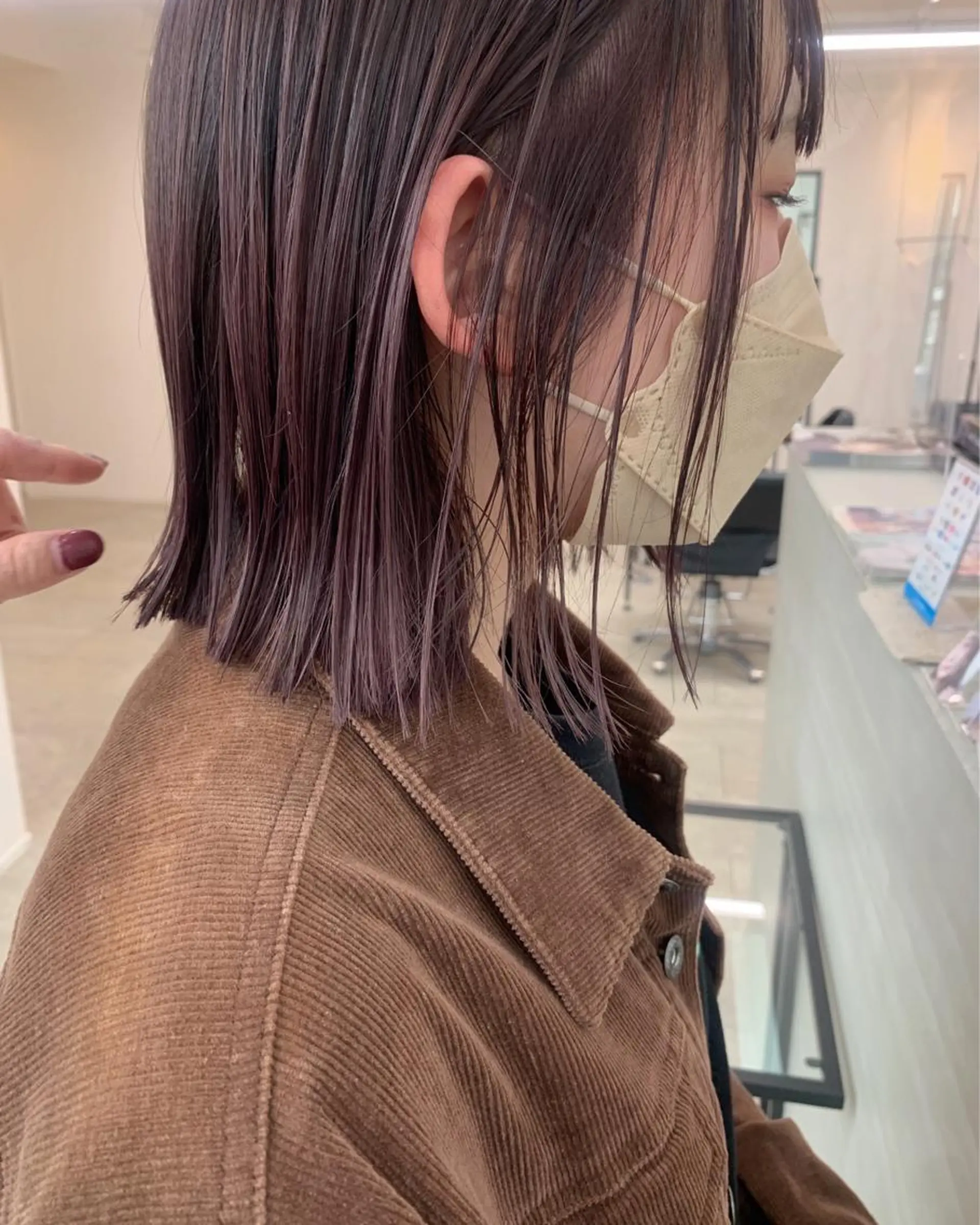 ショート カラー イルミナカラー ラベンダーカラー ボブ kitagawa mayuのヘアスタイル