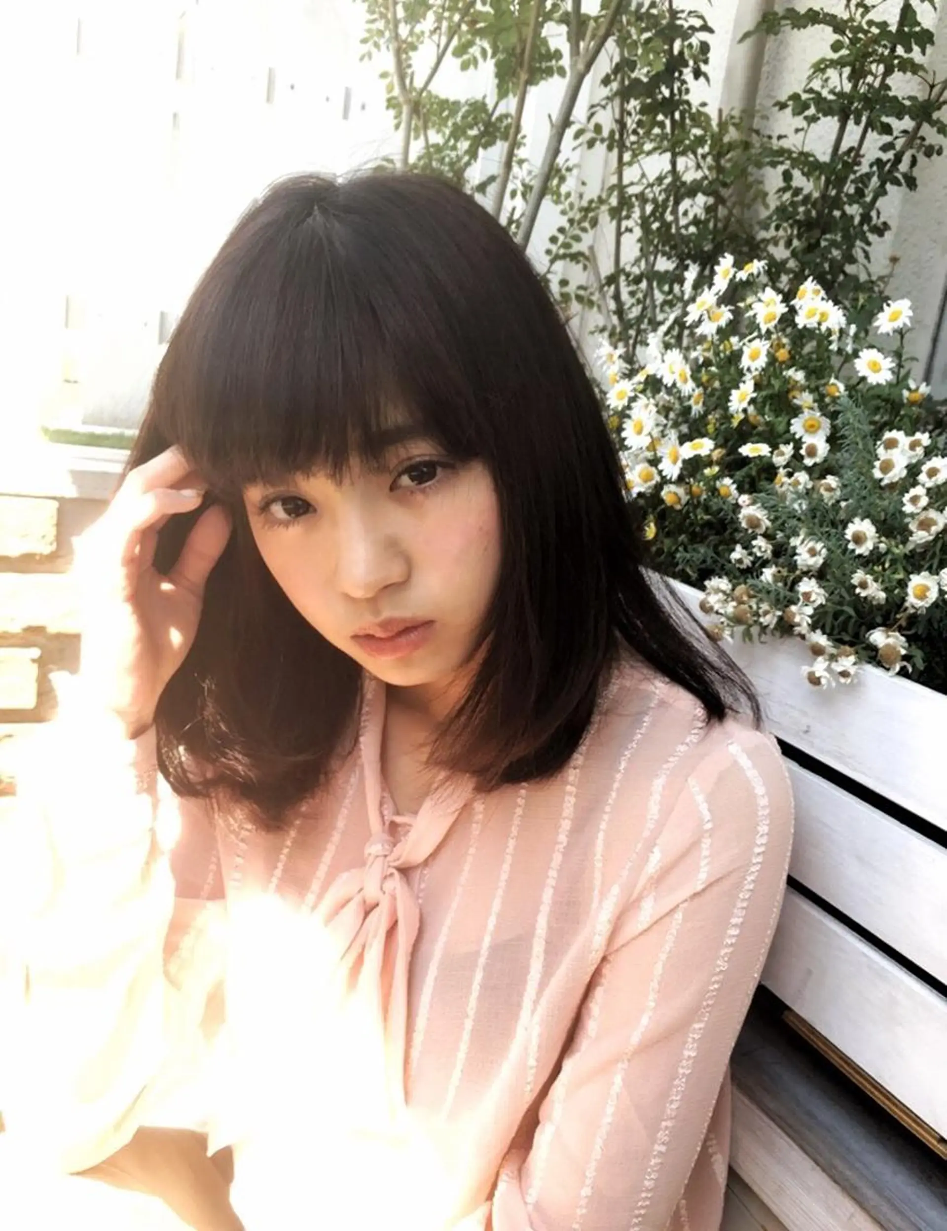 ミディアム パーマ ストレートパーマ 沖 宜志のヘアスタイル