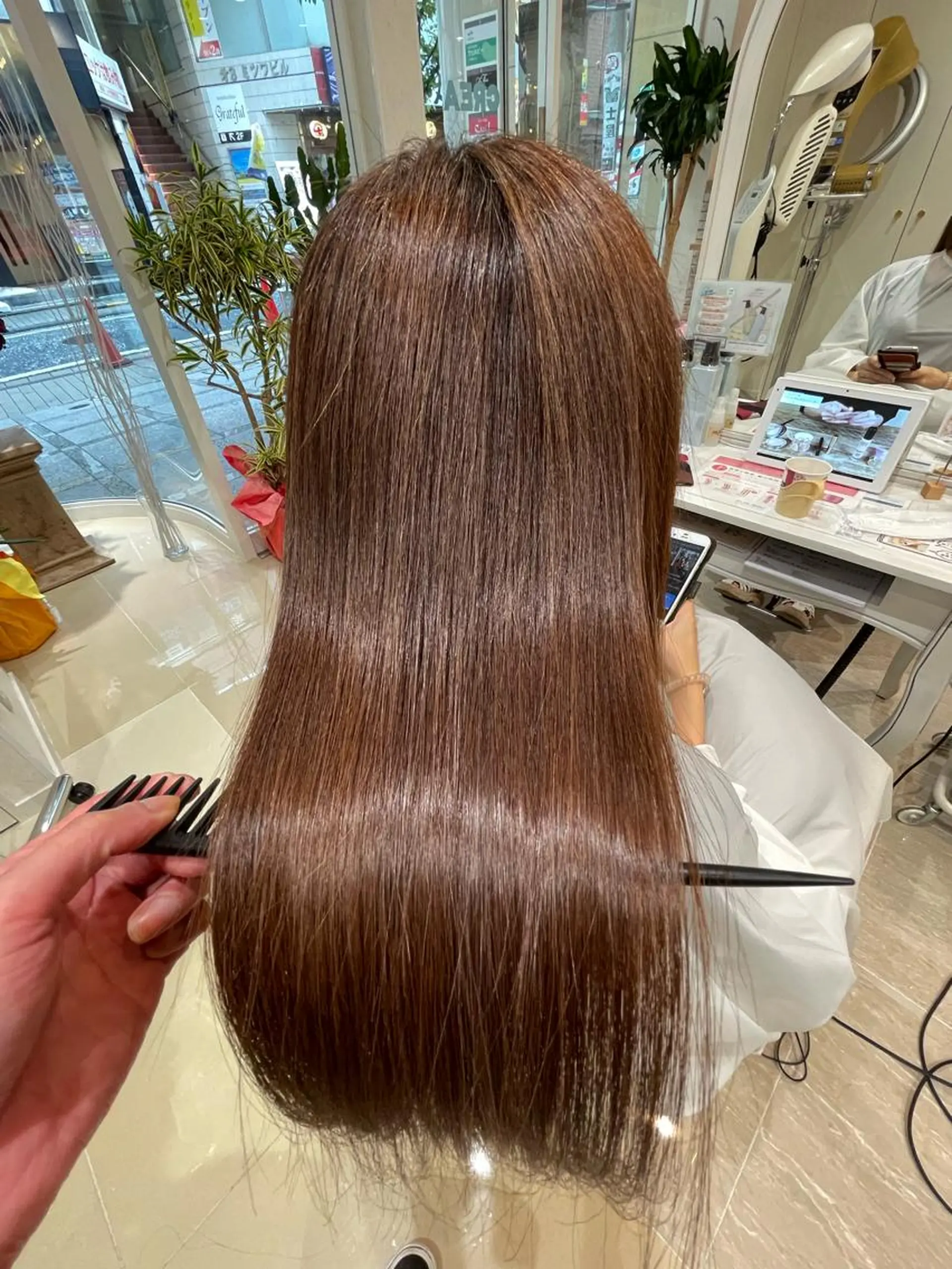 ロング ヘアカラー トリートメント ✨酸性ストレート✨ 南川だいさくのヘアスタイル