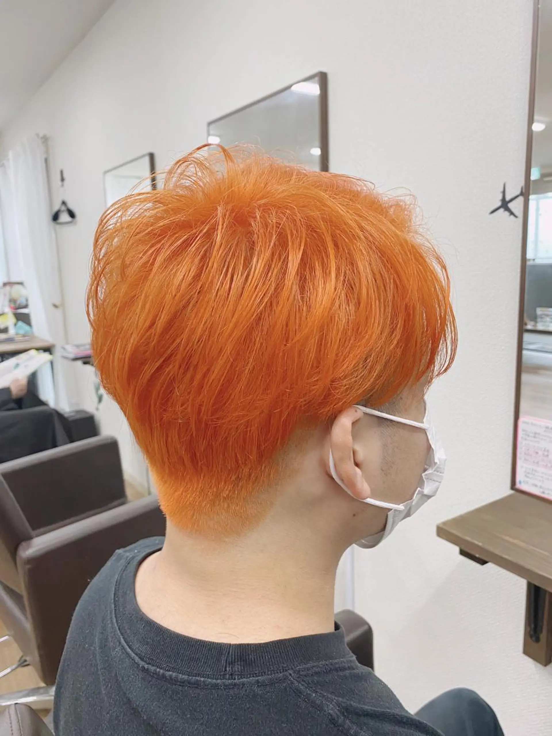 カラー メンズ オレンジ 森田 滉平のヘアスタイル