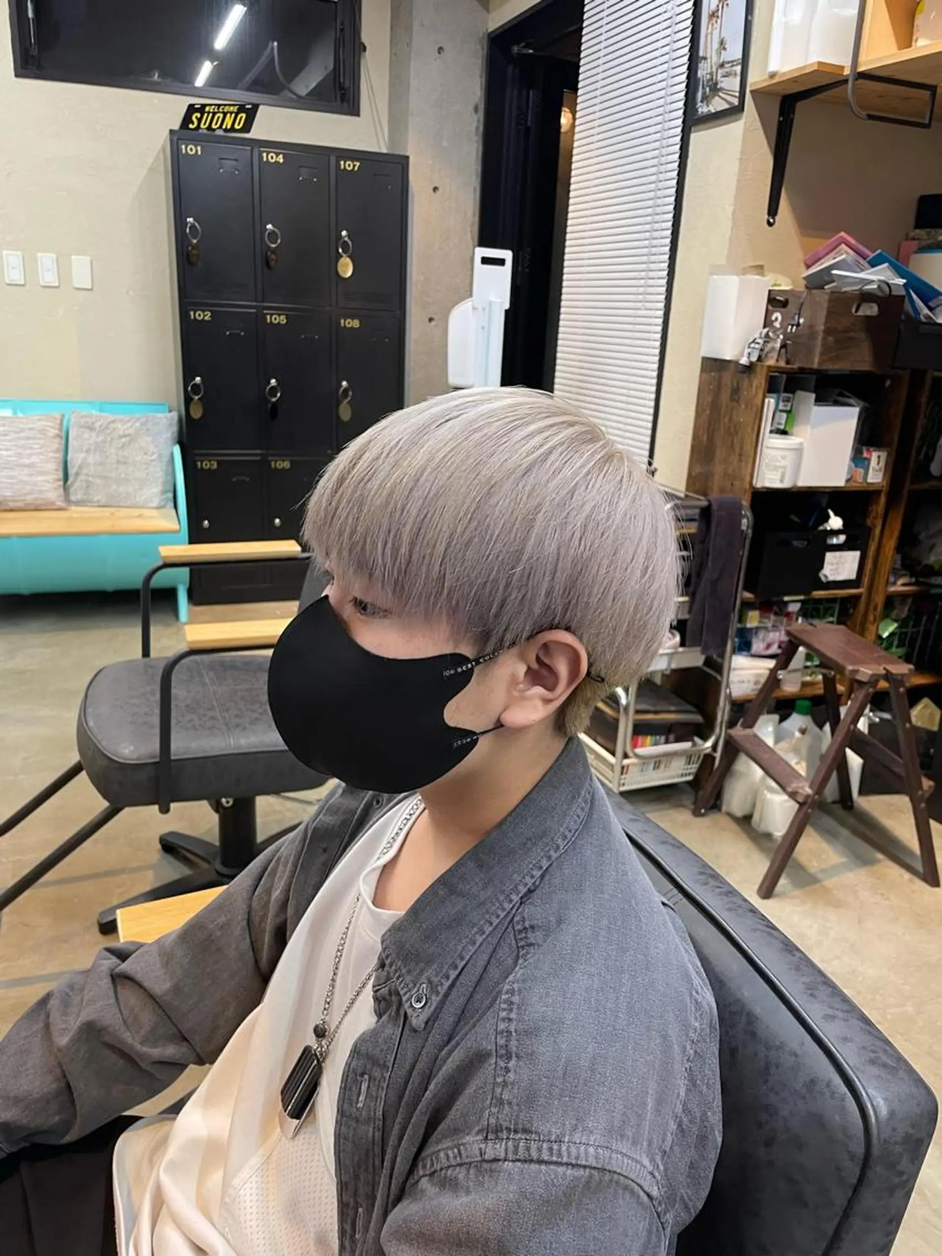 カラー メンズ カット ヘアカラー トリートメント メンズ韓国ヘア👹 KAJIのヘアスタイル