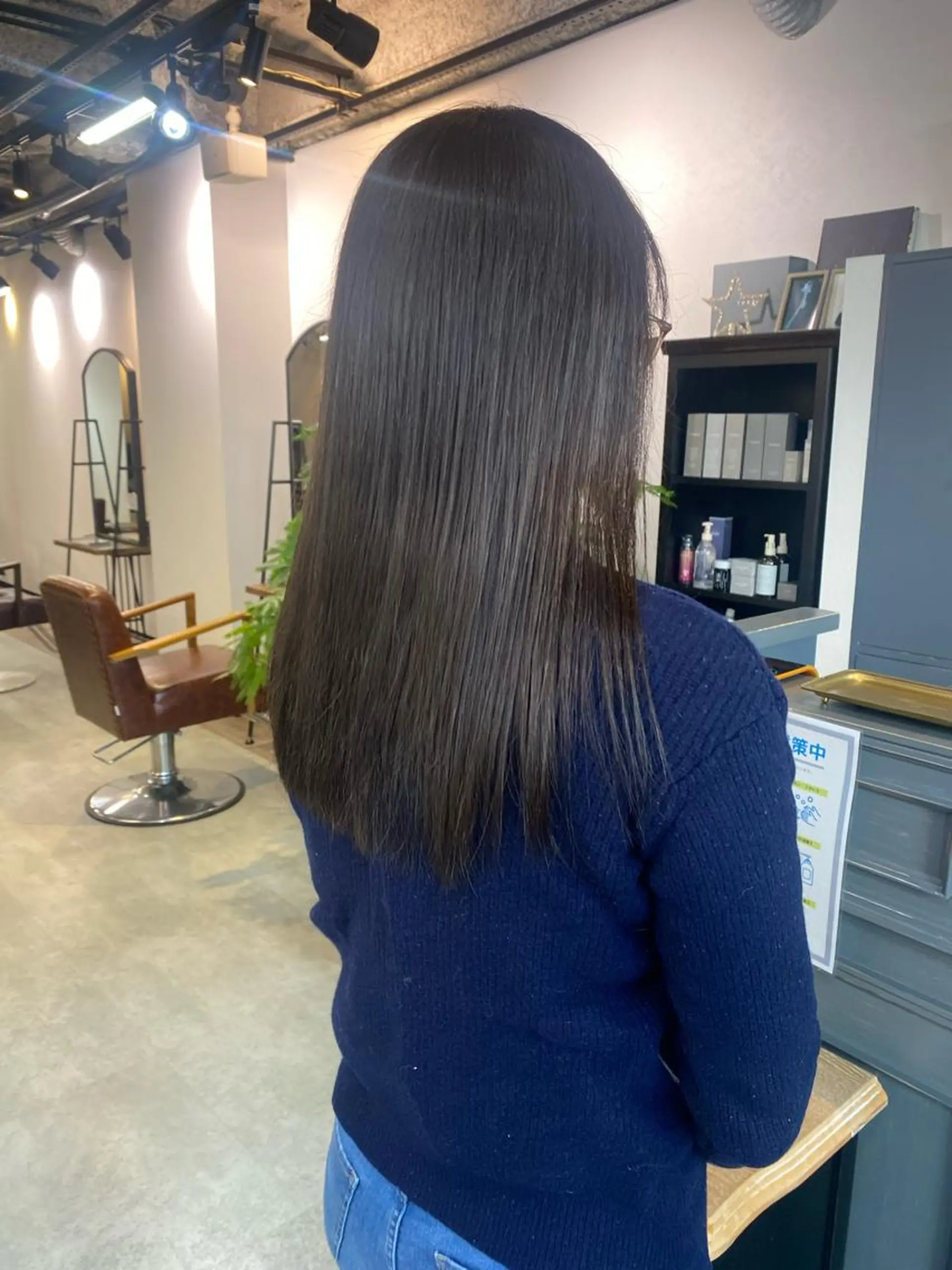 セミロング 小野田 航己のヘアスタイル