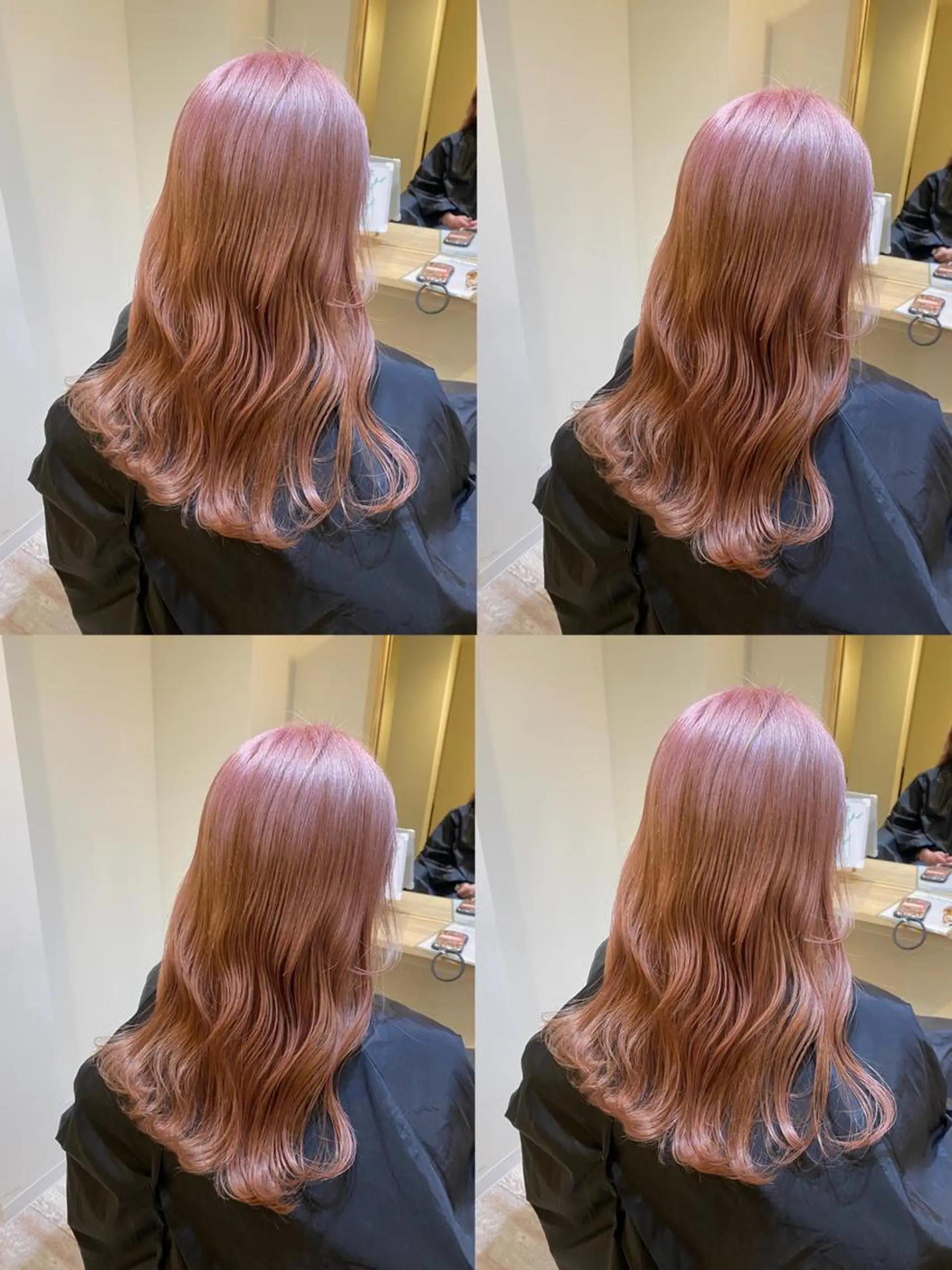ロング カラー 金島 青のヘアスタイル