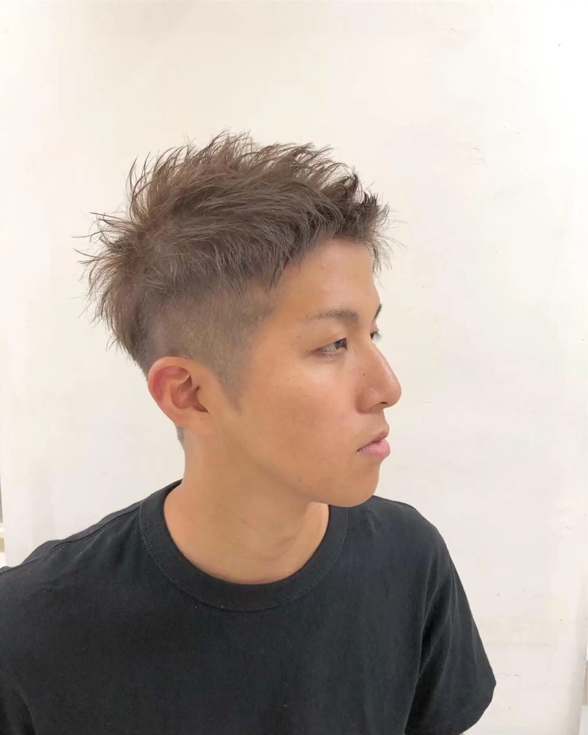 ショート カラー メンズ MATSURI BASE.AWAJIのヘアスタイル