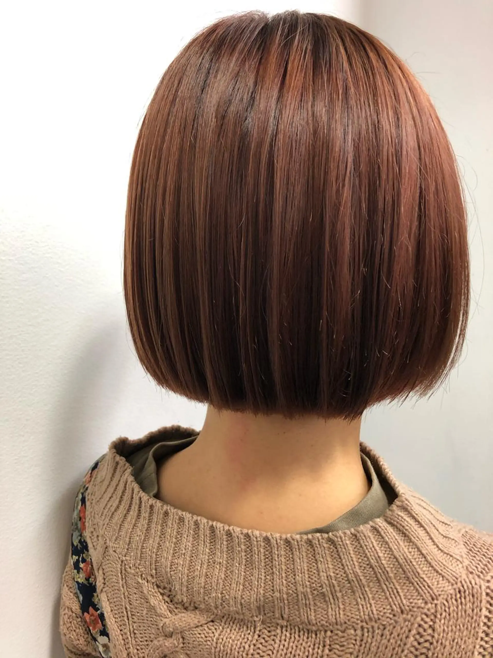 ミディアム カラー パーマウルフショート 濱田匠のヘアスタイル