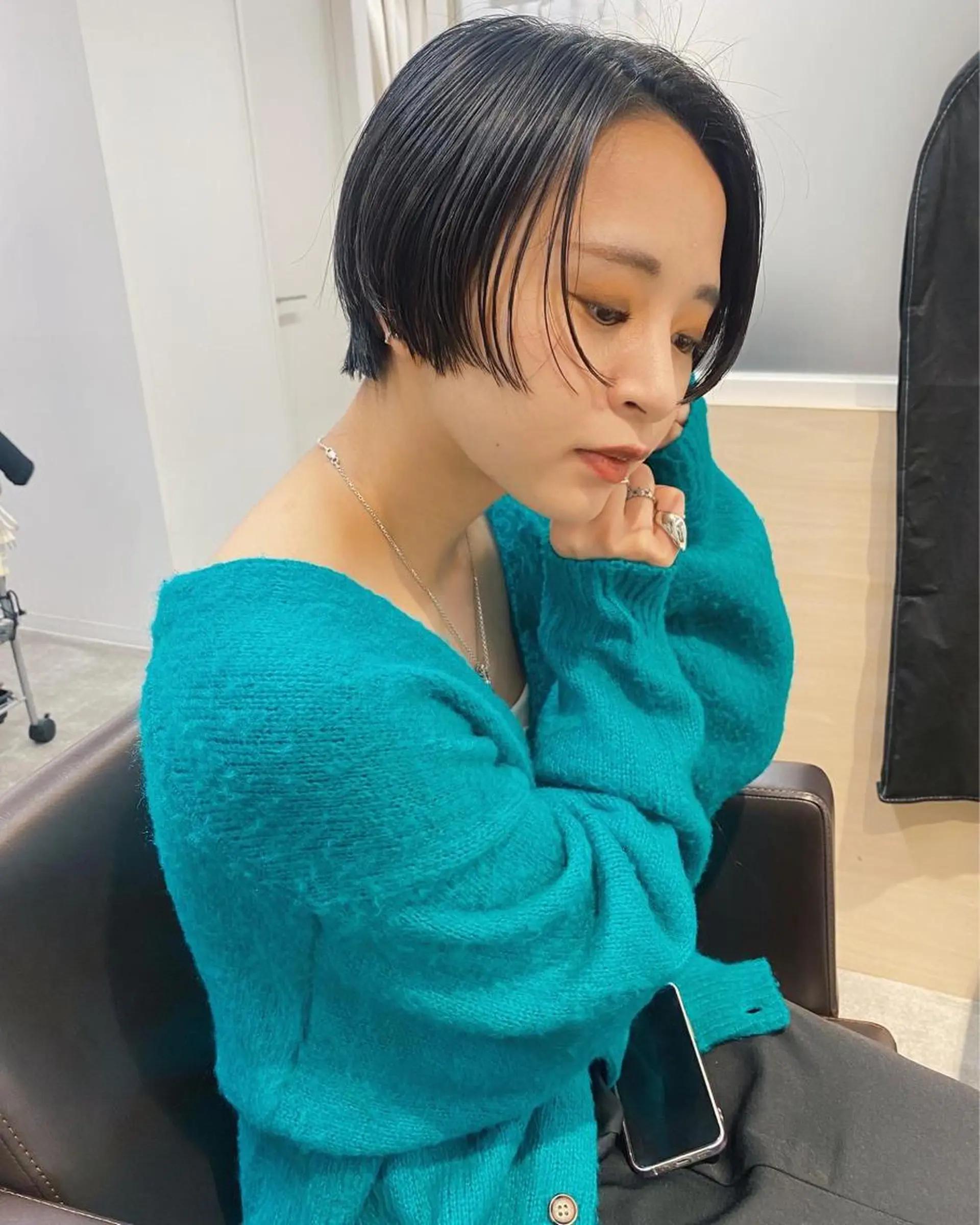 ショート カラー カット ヘアカラー トリートメント IVORY.所属・🟩白髪ぼかし/ボブ /ショートヘア/大司のヘアスタイル