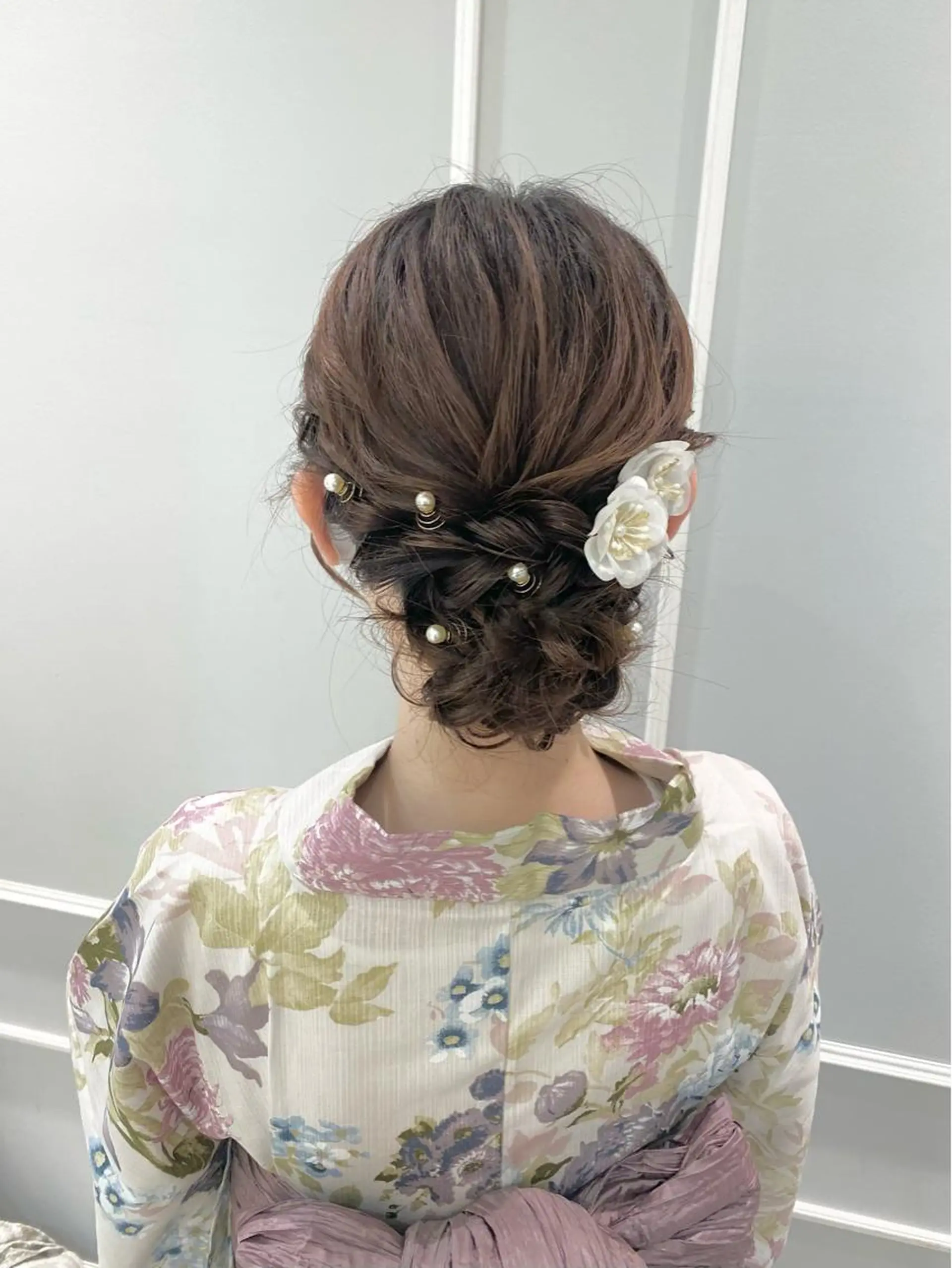 ヘアアレンジ 着付け 似合わせ艶髪カラー ❤️ハダユミのヘアスタイル