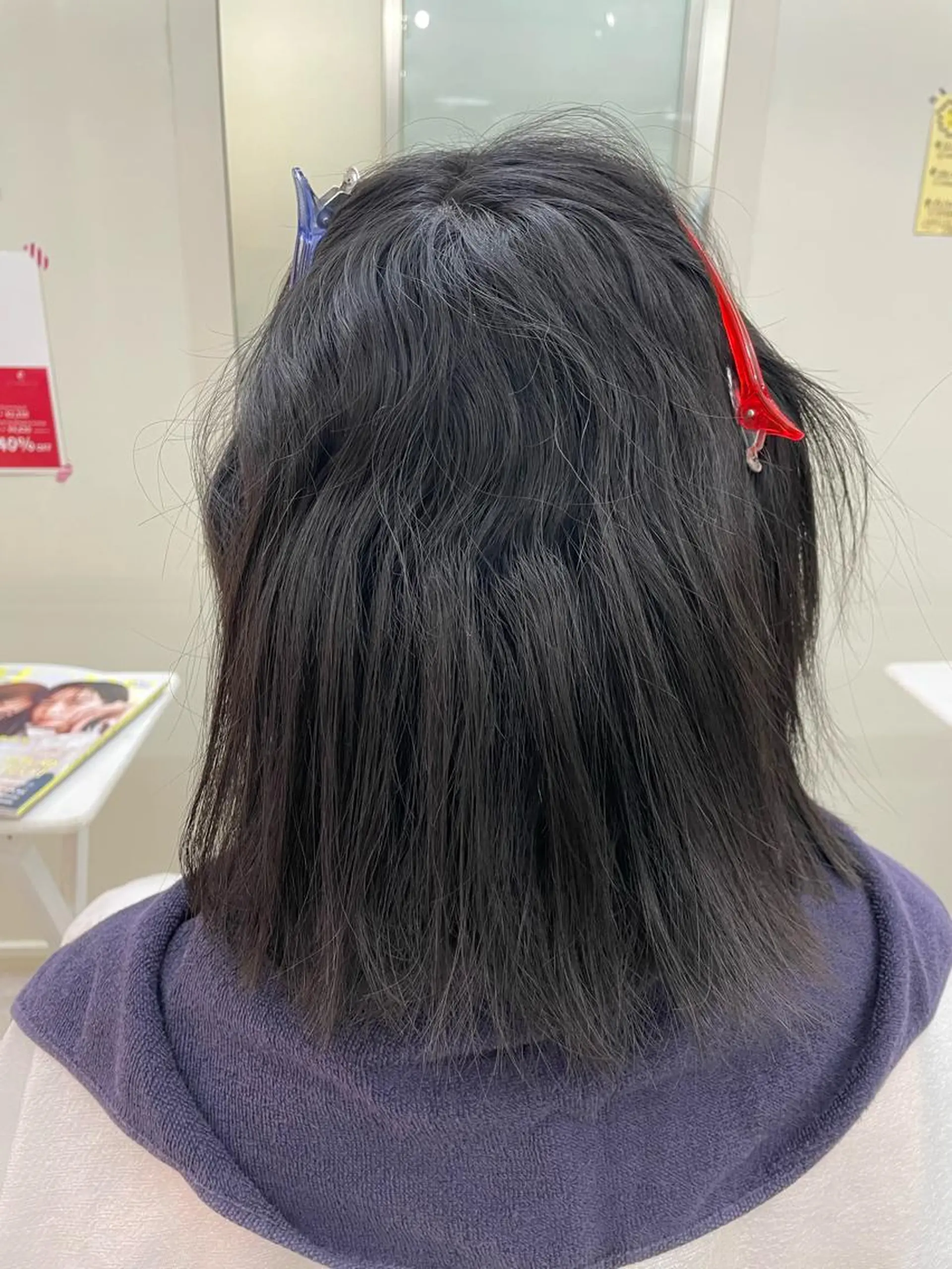 ミディアム パーマ ボブ 髪質改善タムラ アユコのヘアスタイル