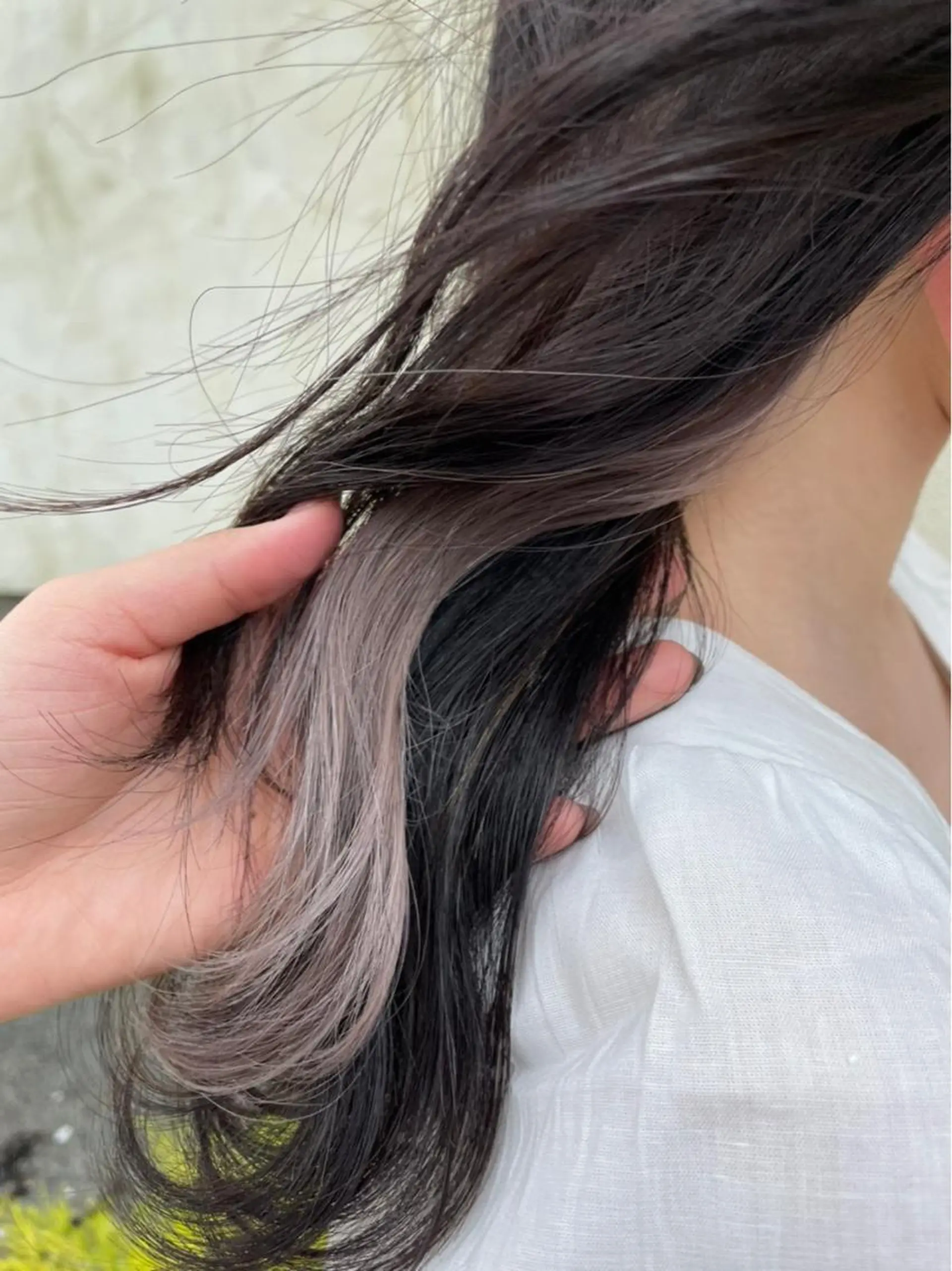 セミロング カラー ブリーチ ヘアカラー トリートメント 追立 優稀のヘアスタイル