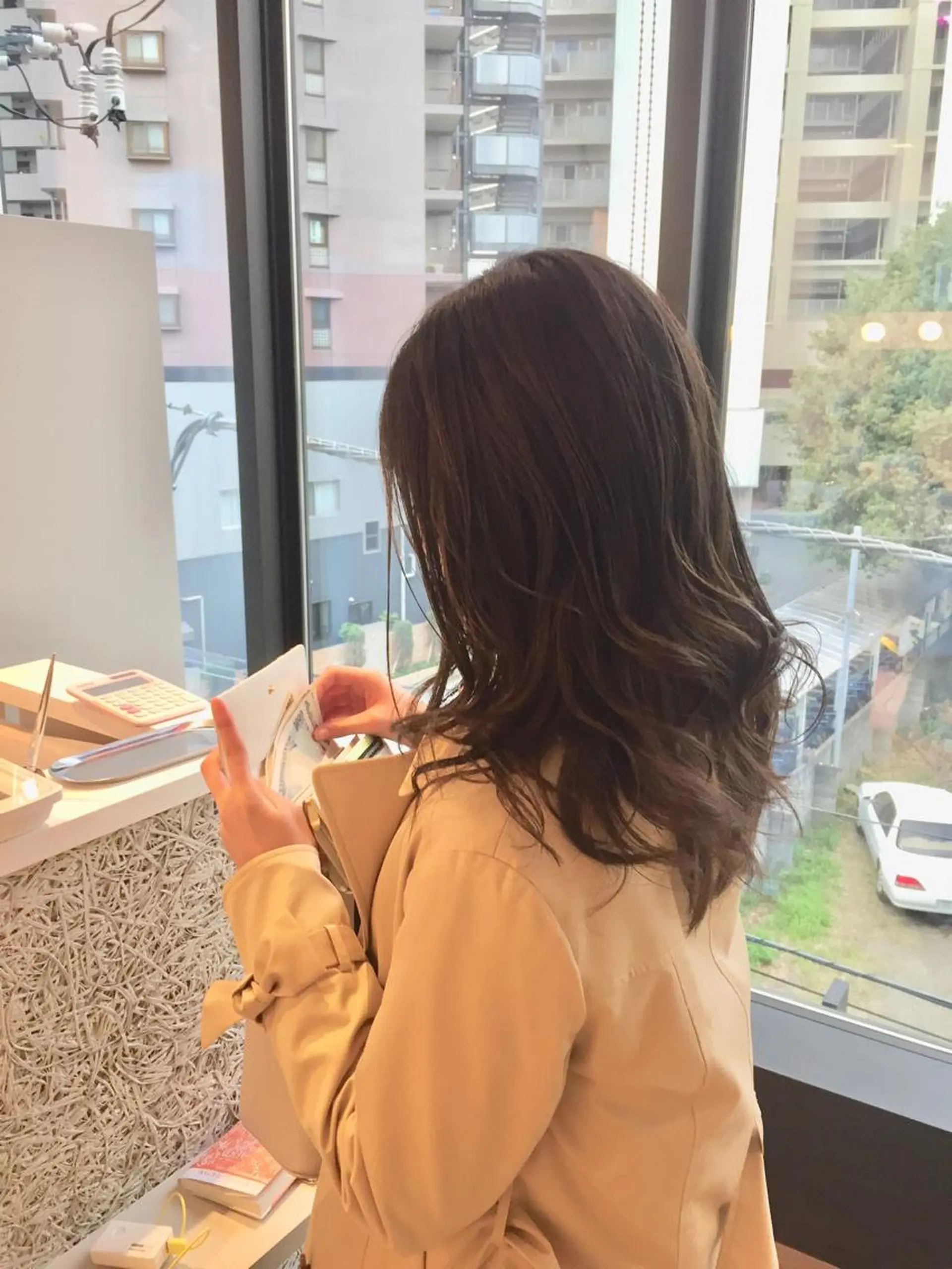 セミロング カット ヘアカラー トリートメント ヘッドスパ 所渉/韓国レイヤー /ウルフカットのヘアスタイル