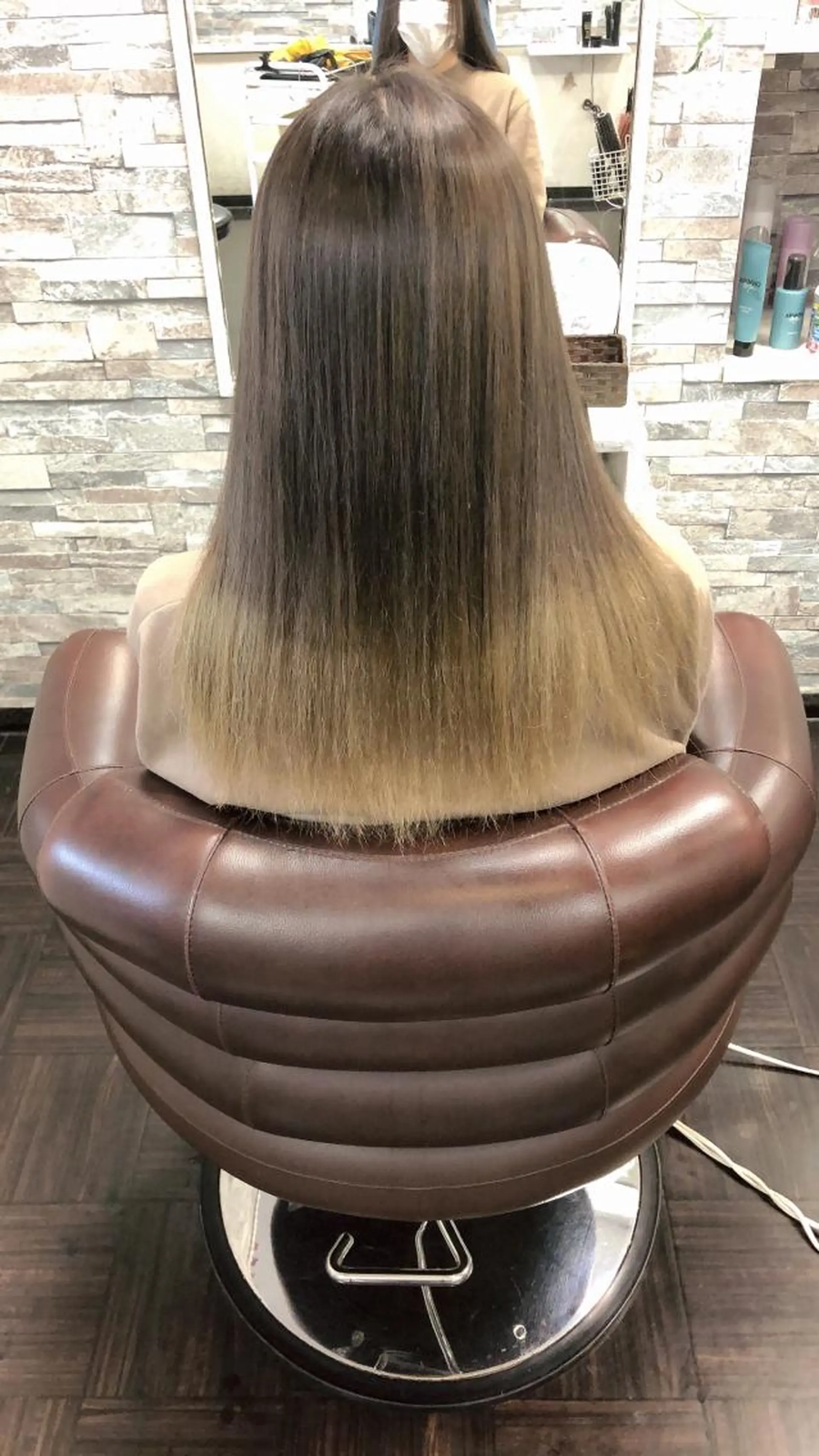 ロング 縮毛矯正 中司 優樹のヘアスタイル