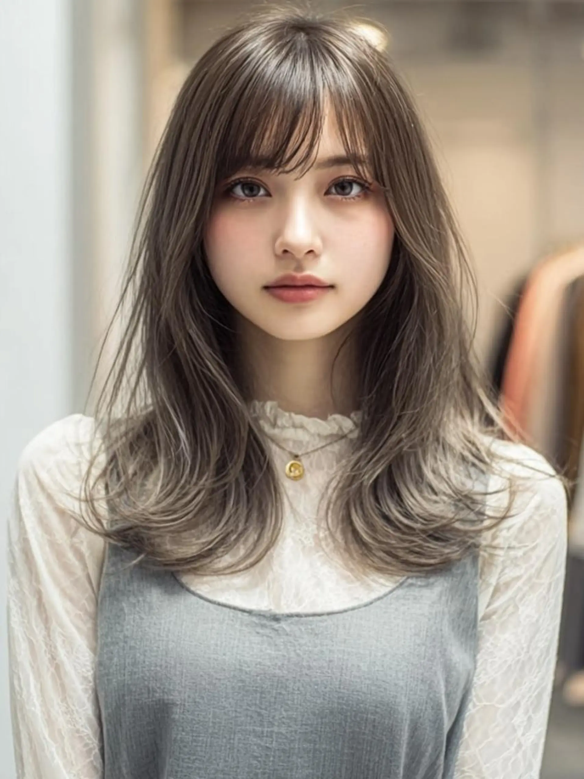 セミロング ハッシュカット 髪質改善 レイヤーカット 縮毛矯正 トリートメント カット ヘアカラー トリートメント 生艶髪＆レイヤー🔔 渋谷お薦めNo.1✨のヘアスタイル