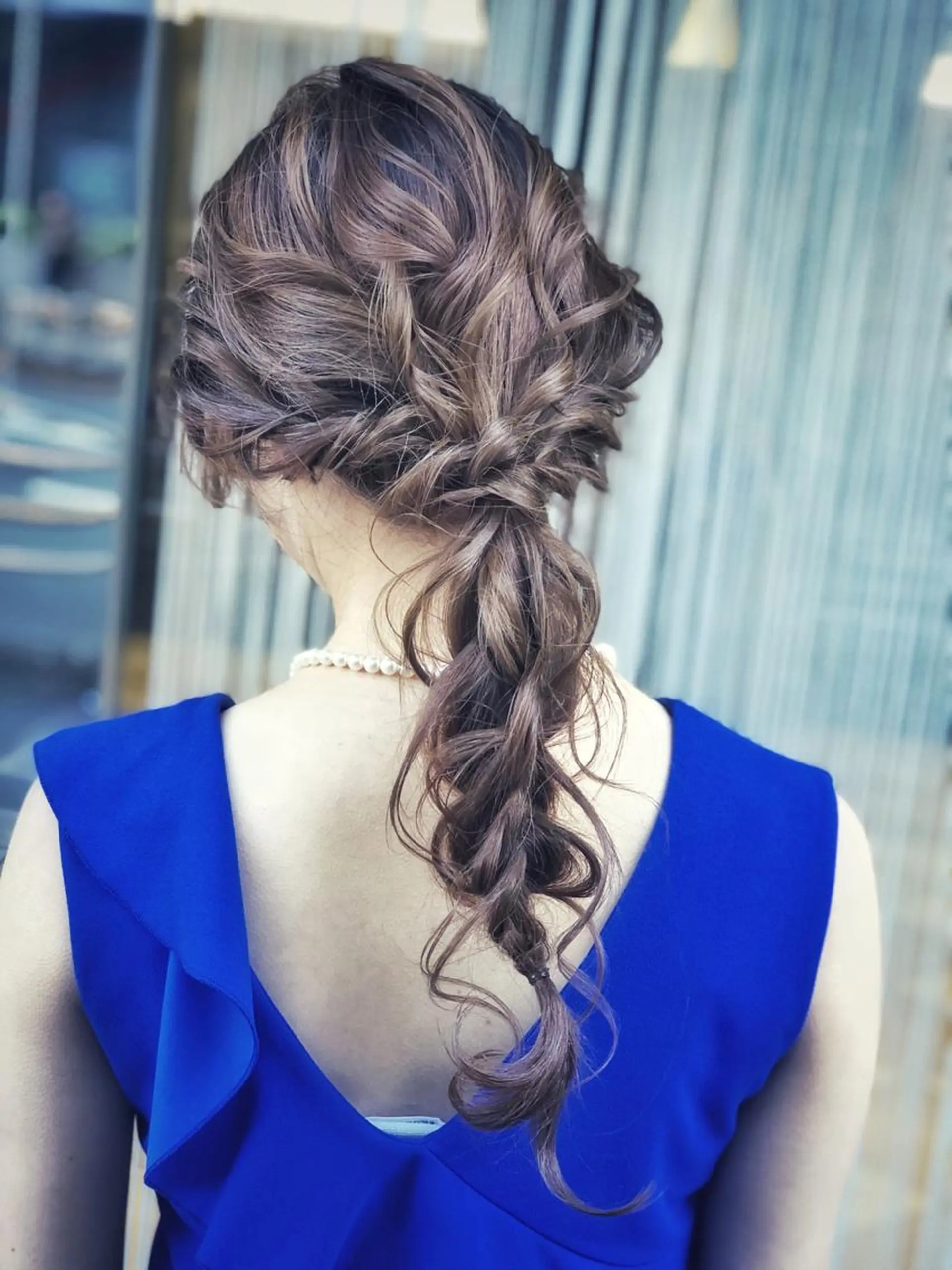 セミロング カラー ヘアアレンジ 北川大輔🌟 小顔レイヤーカットのヘアスタイル