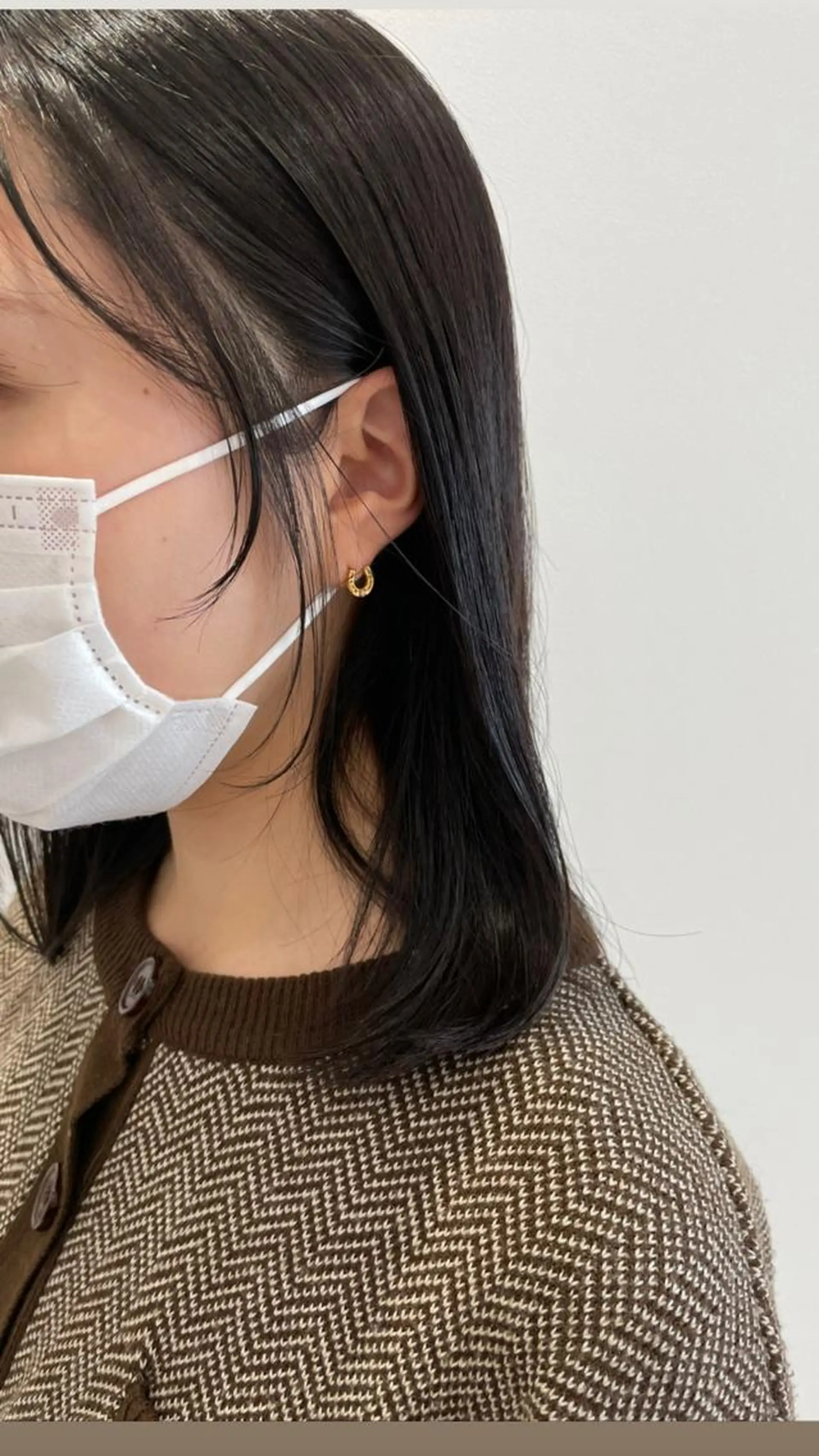 ミディアム おくれ毛 小顔カット カット ヘアカラー トリートメント 🪴酒井 可南子🪴のヘアスタイル