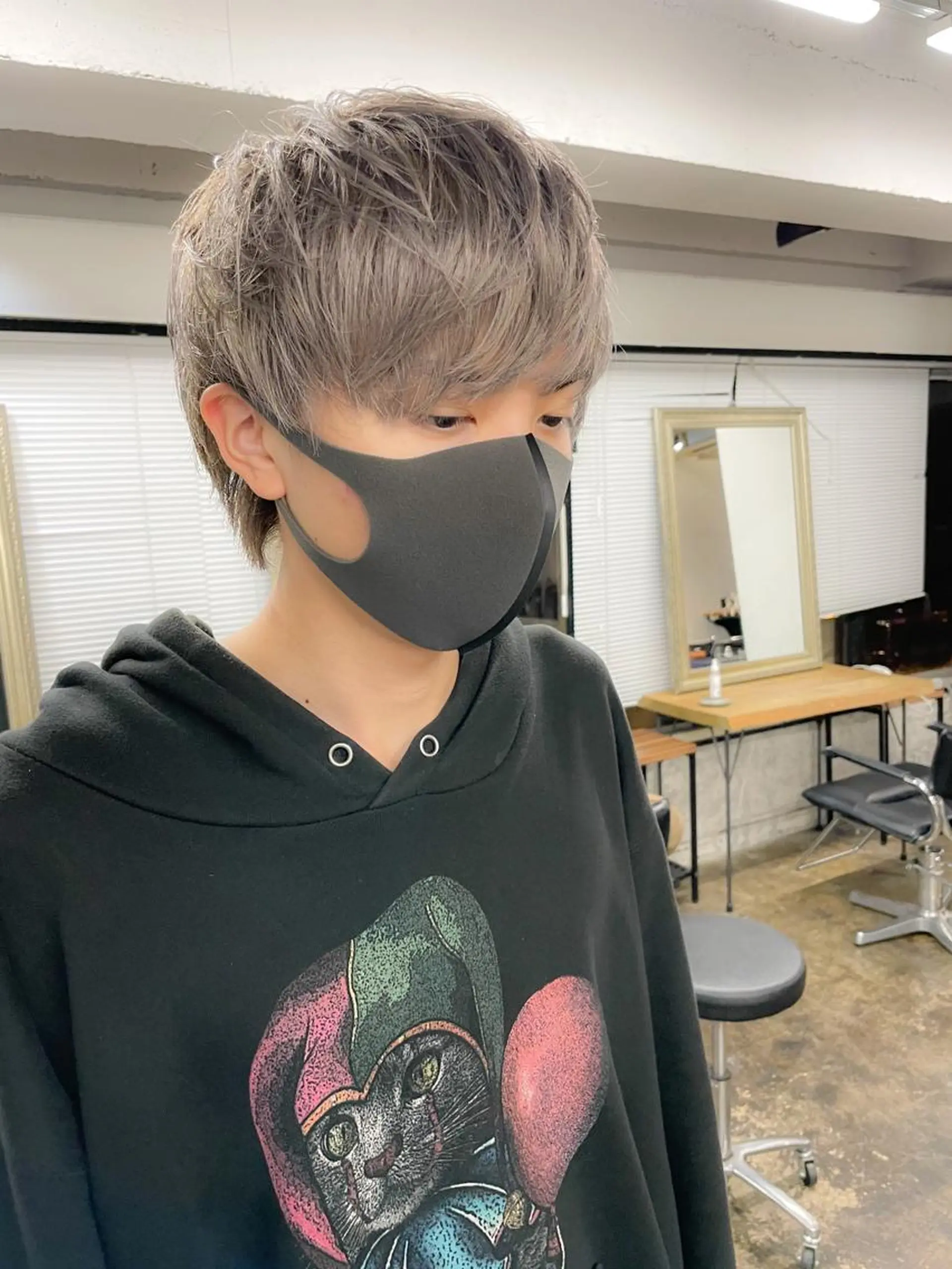 ショート カラー メンズ メンズパーマ メンズ特化ryoのヘアスタイル