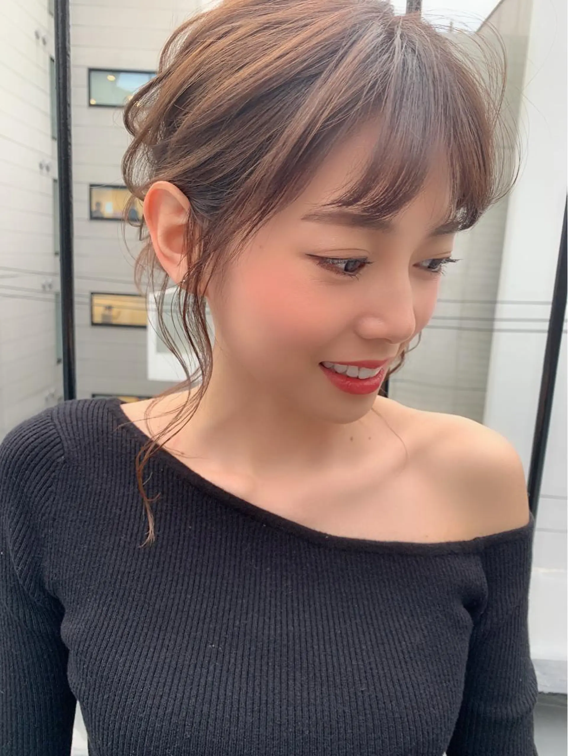 ヘアアレンジ 切りっぱなしボブ ボブ ショート職人 美容師【KENTA】のヘアスタイル