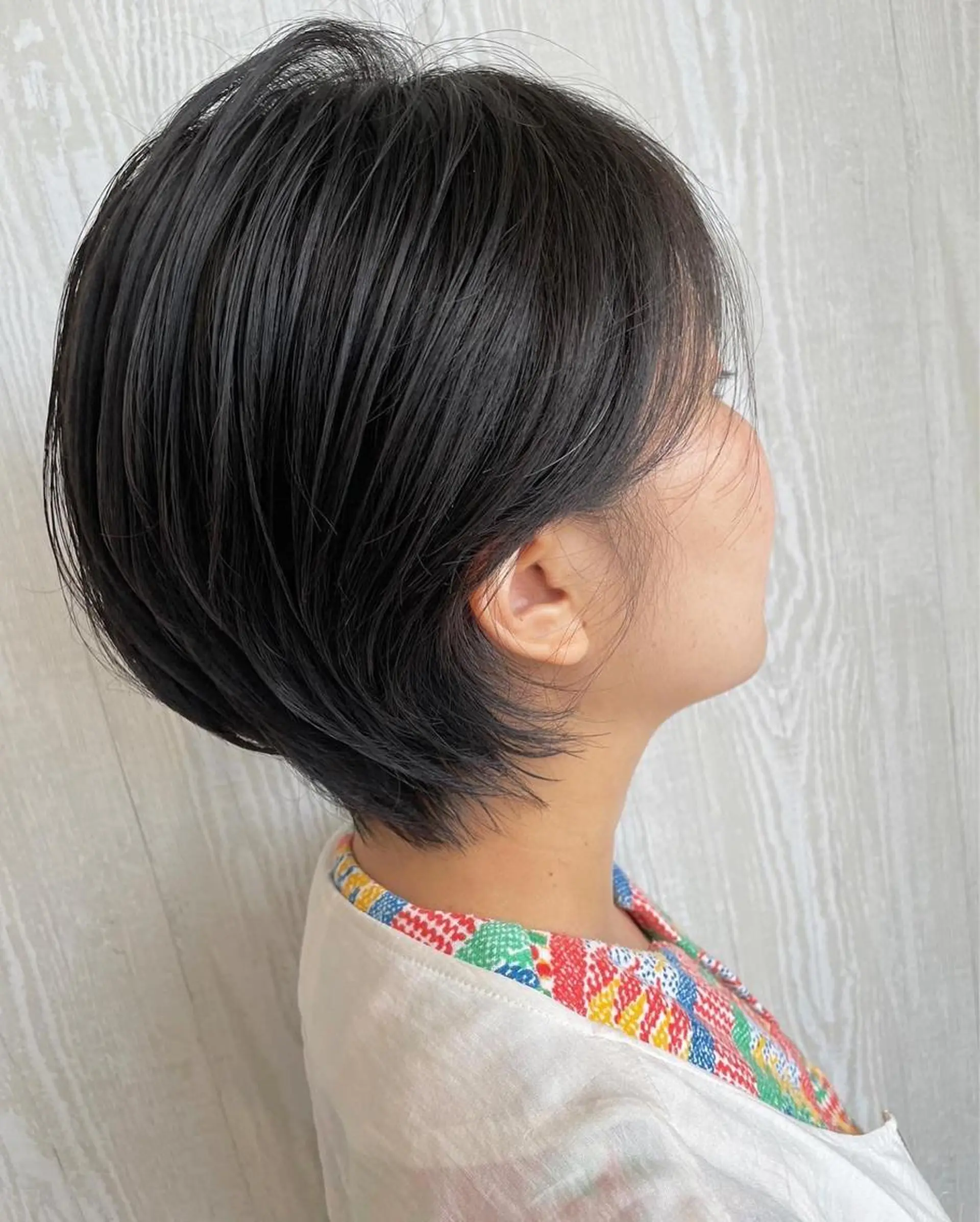 ショート カラー アッシュ 黒髪 透明感カラー 外国人風カラー 髪質改善 カット ヘアカラー トリートメント 河合秀明/ショート /ボブ/レイヤーのヘアスタイル