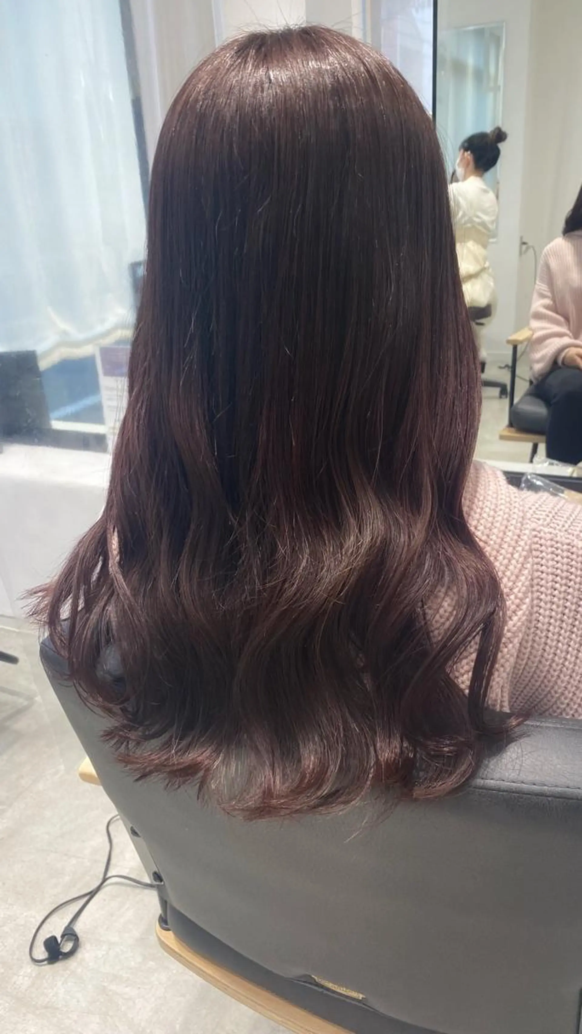 ロング カラー ピンクカラー カット ヘアカラー トリートメント 艶カラー/韓国風ヘア 🩵shioneのヘアスタイル