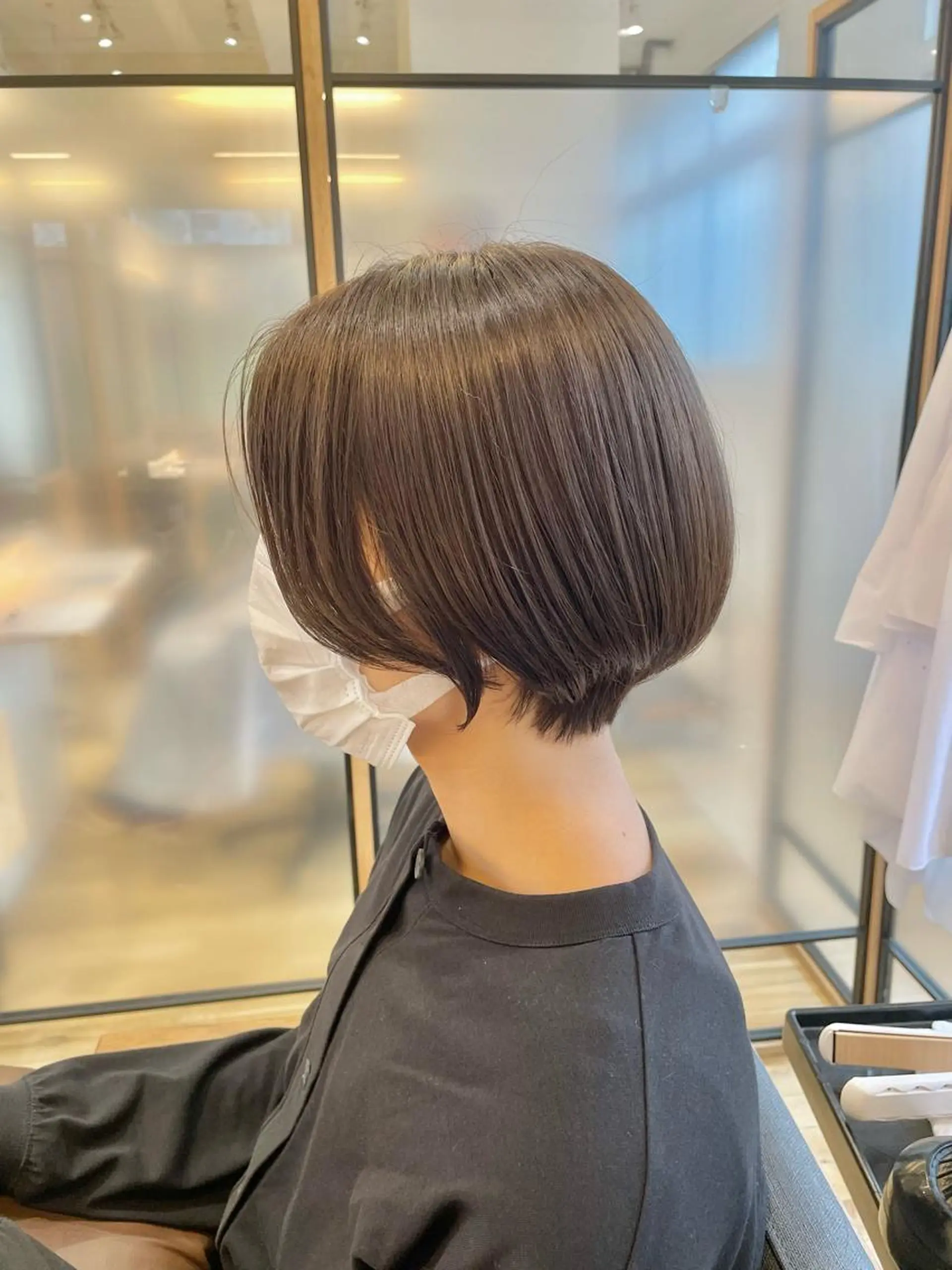 ショート ショートボブ 丸みショート ボブ ハイライト 髪質改善 シノハラ ガクト ショート/白髪ぼかしのヘアスタイル