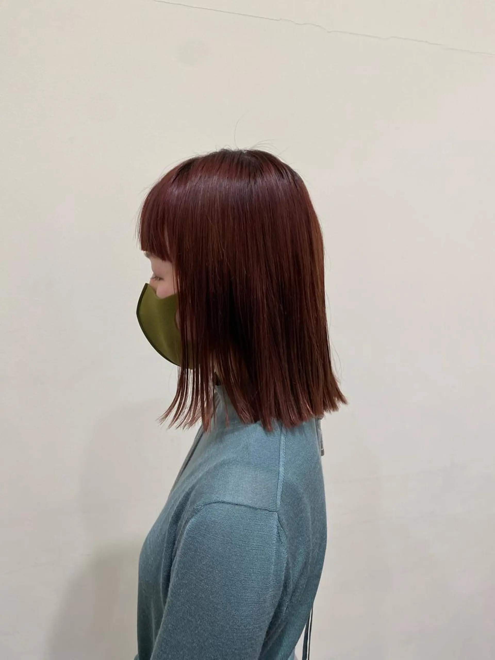 ミディアム カラー ブラウンカラー ローズカラー ローズブラウン ヘアカラー トリートメント 美容室 sizukのヘアスタイル