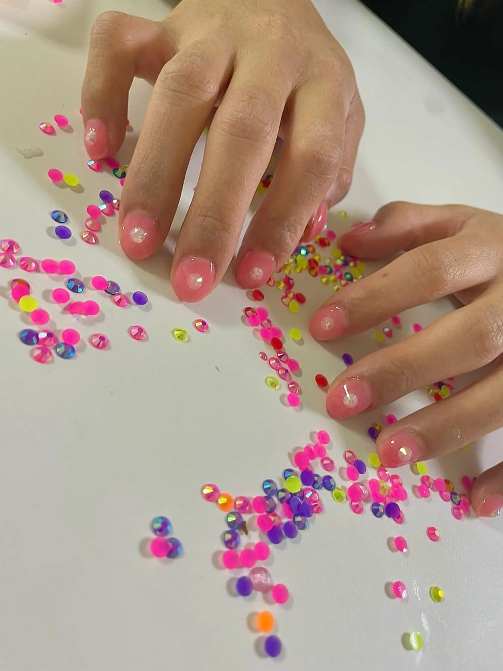 ネイル フラッシュネイル 氷ネイル・うるうるネイル ロングネイル マグネットネイル ニュアンスネイル Ri-e's nailのネイルデザイン