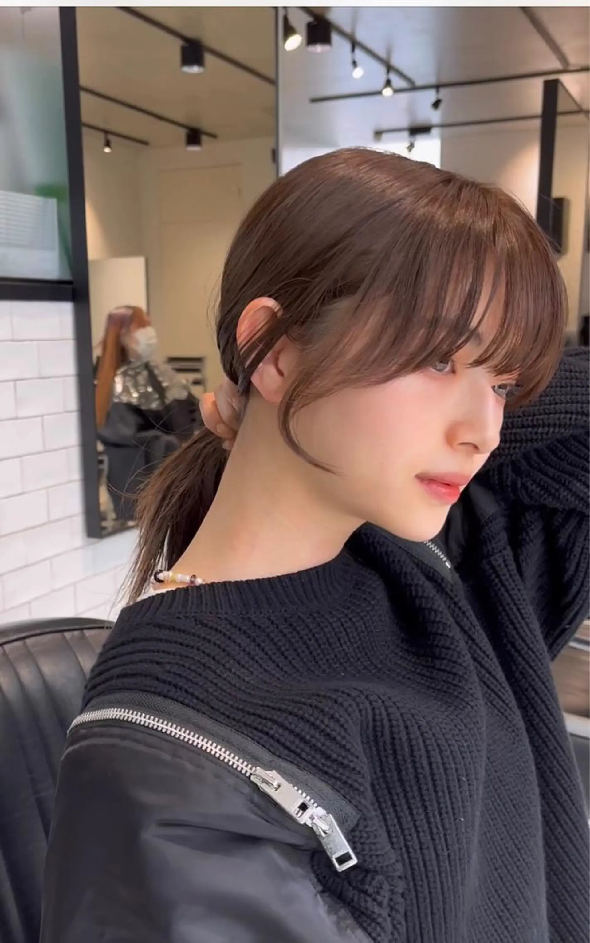 ミディアム カット ヘアカラー トリートメント 🌫️大人韓国ヘア 🌫️naoyaのヘアスタイル