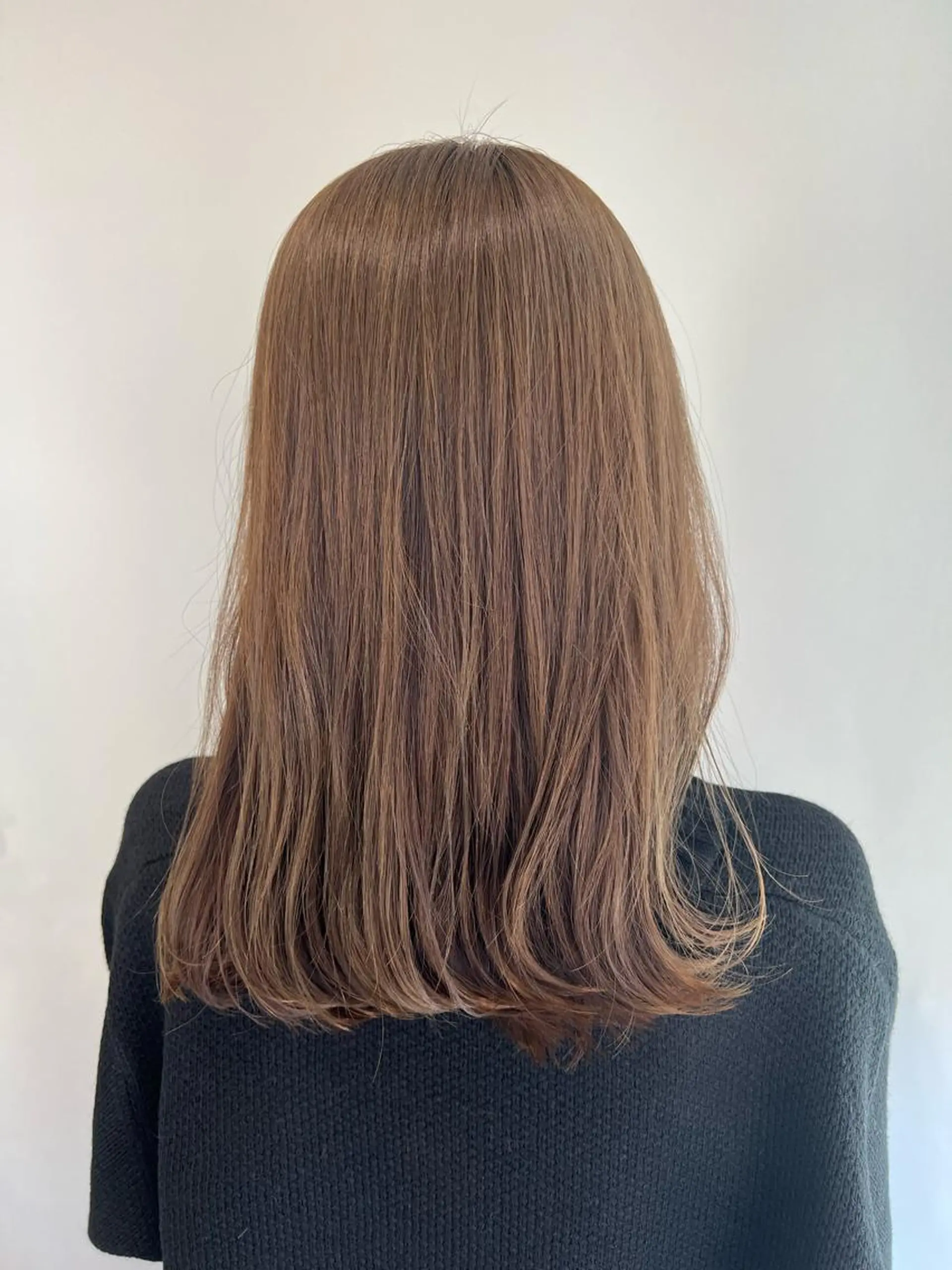 セミロング カラー パーマ ヘアアレンジ 加藤 綾華のヘアスタイル