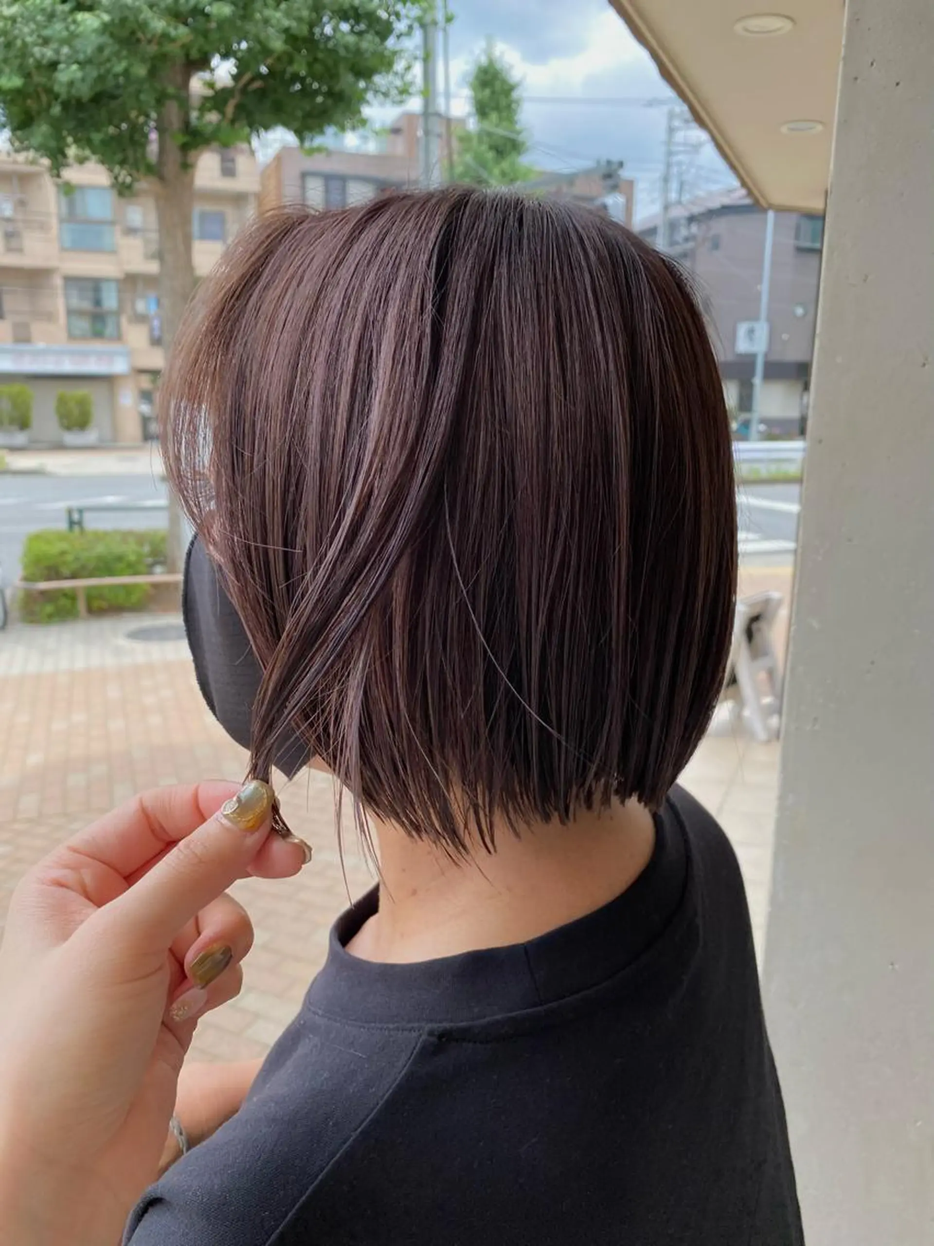 ショート カラー アッシュ ラベンダーカラー ラベンダーアッシュ 森 早希絵のヘアスタイル