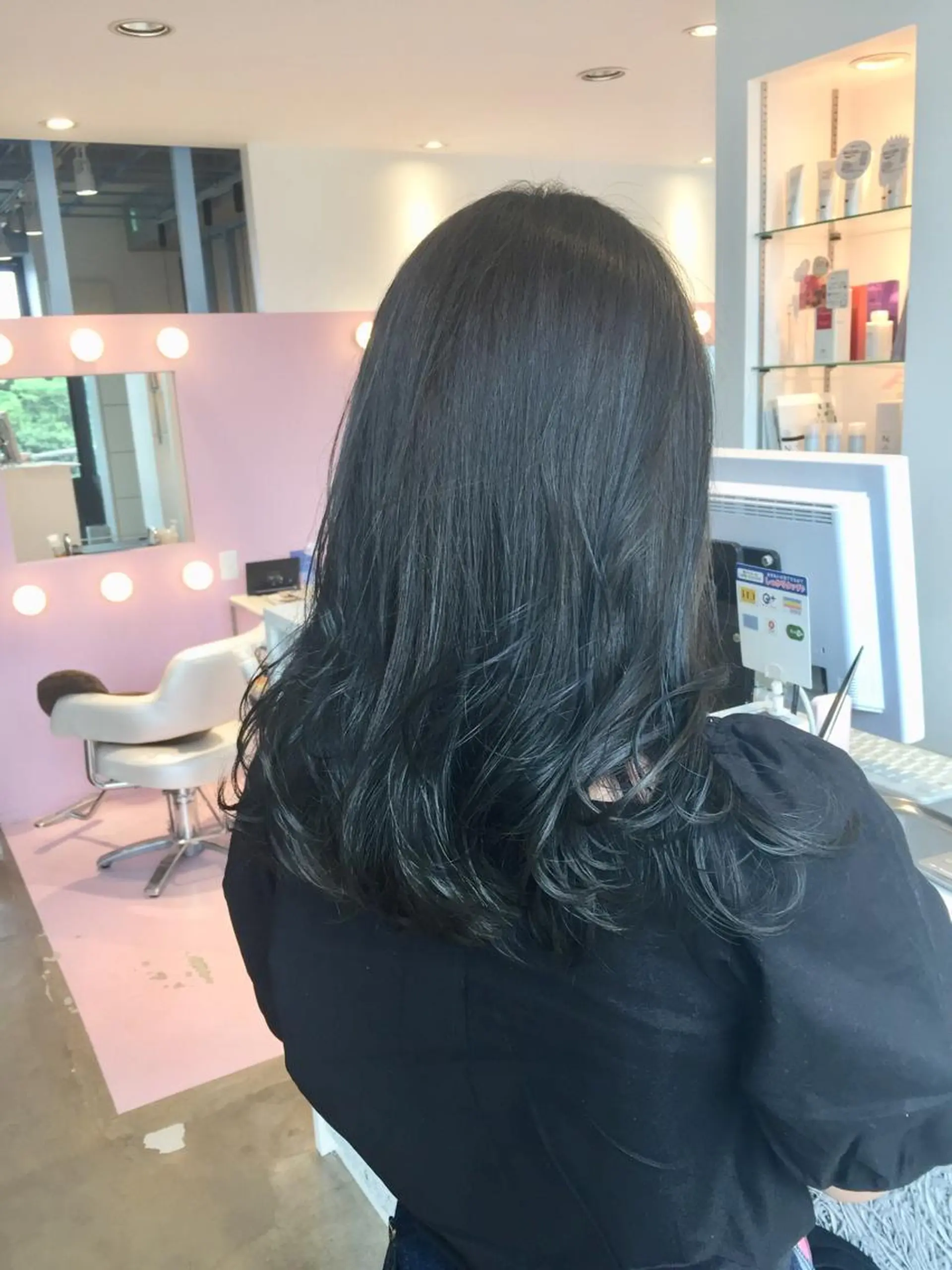 セミロング カット ヘアカラー トリートメント ヘッドスパ 所渉/韓国レイヤー /ウルフカットのヘアスタイル