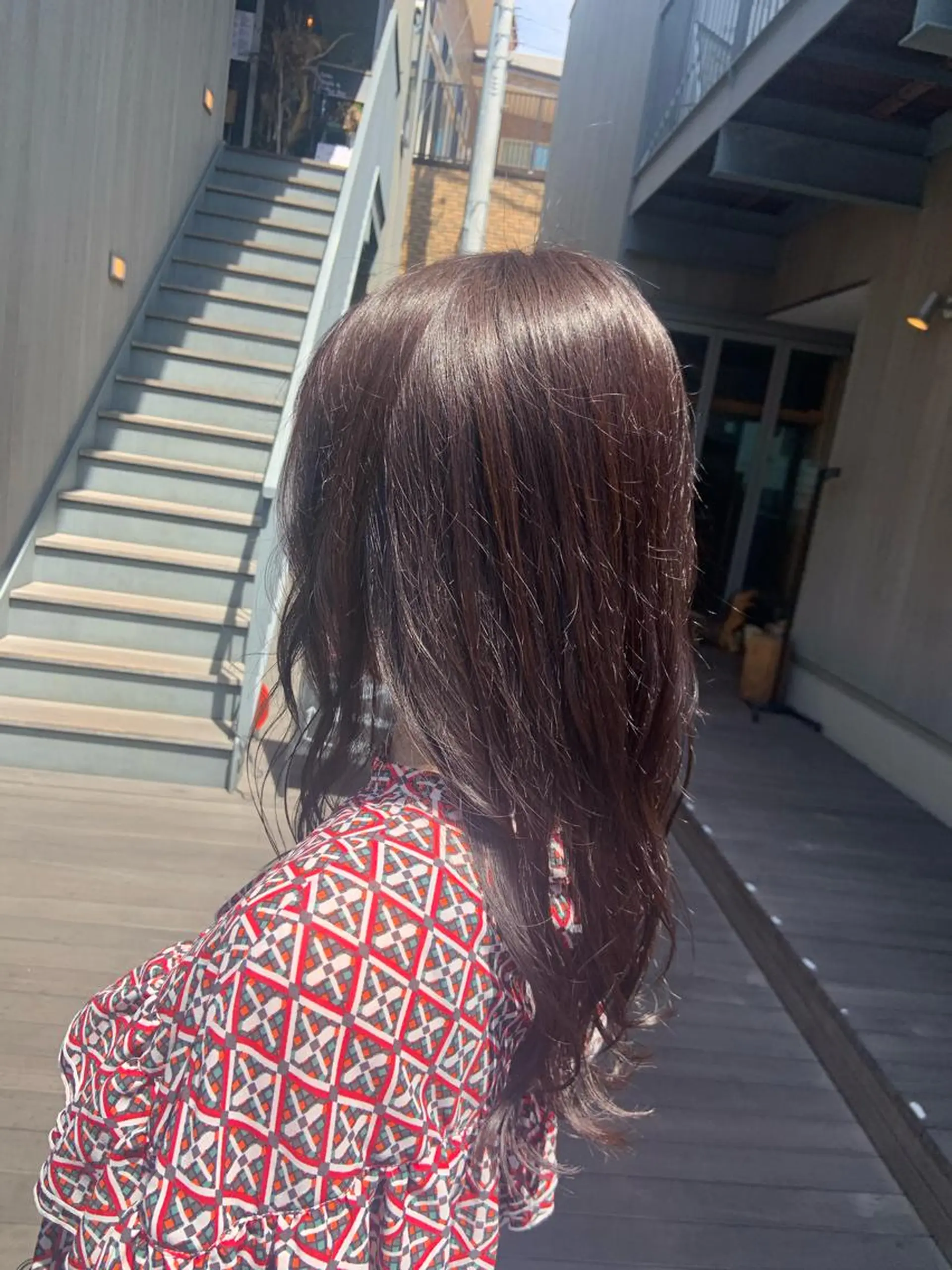 セミロング カラー パーマ ヘアアレンジ ラベンダーカラー カット ヘアカラー トリートメント ハイトーンカラー🤍 山下 優華のヘアスタイル