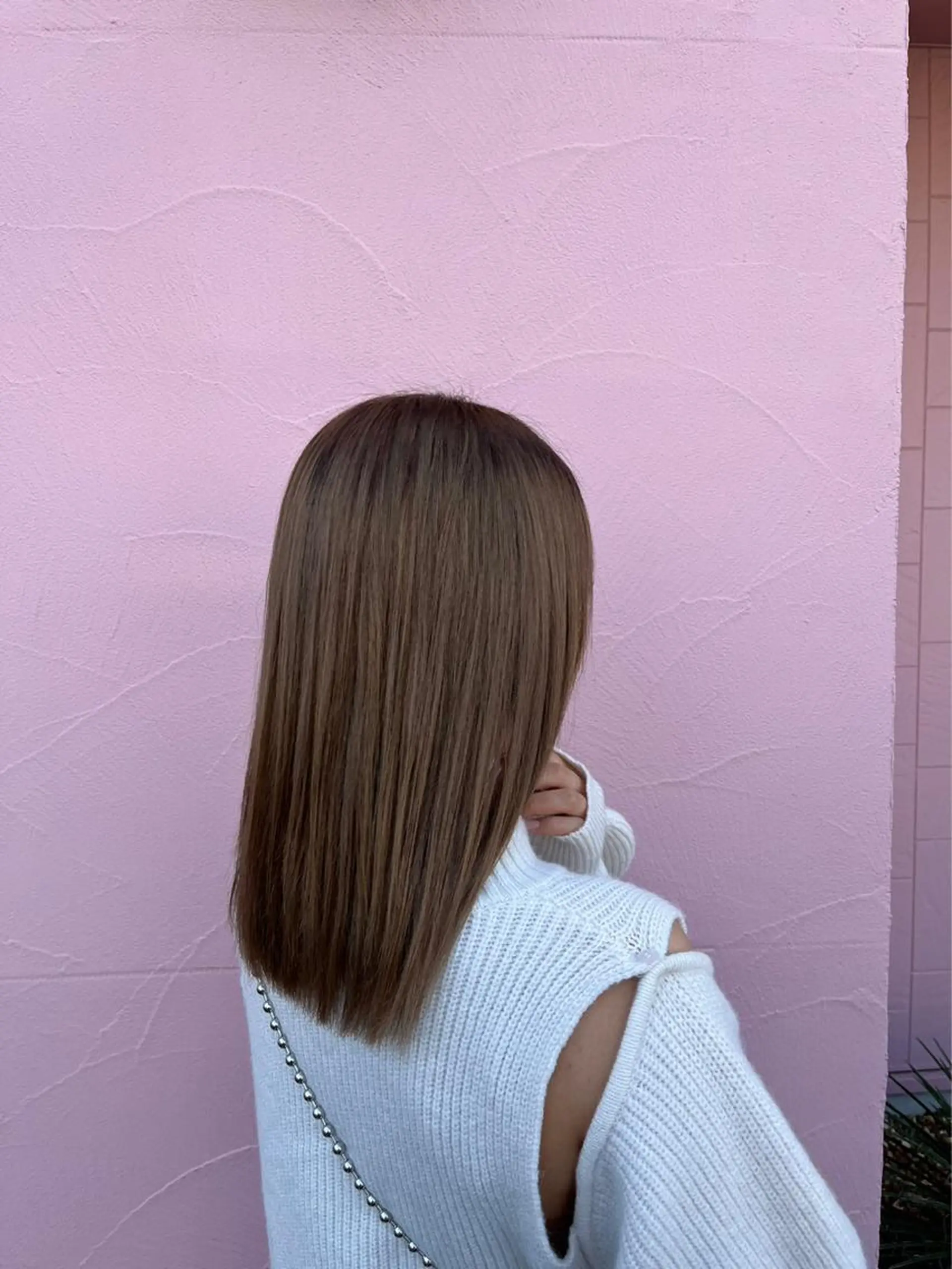 セミロング カラー バレイヤージュ ブリーチ ケアブリーチ 透明感カラー デザインカラー 【史上最高】口コミ No.1/ナツキのヘアスタイル