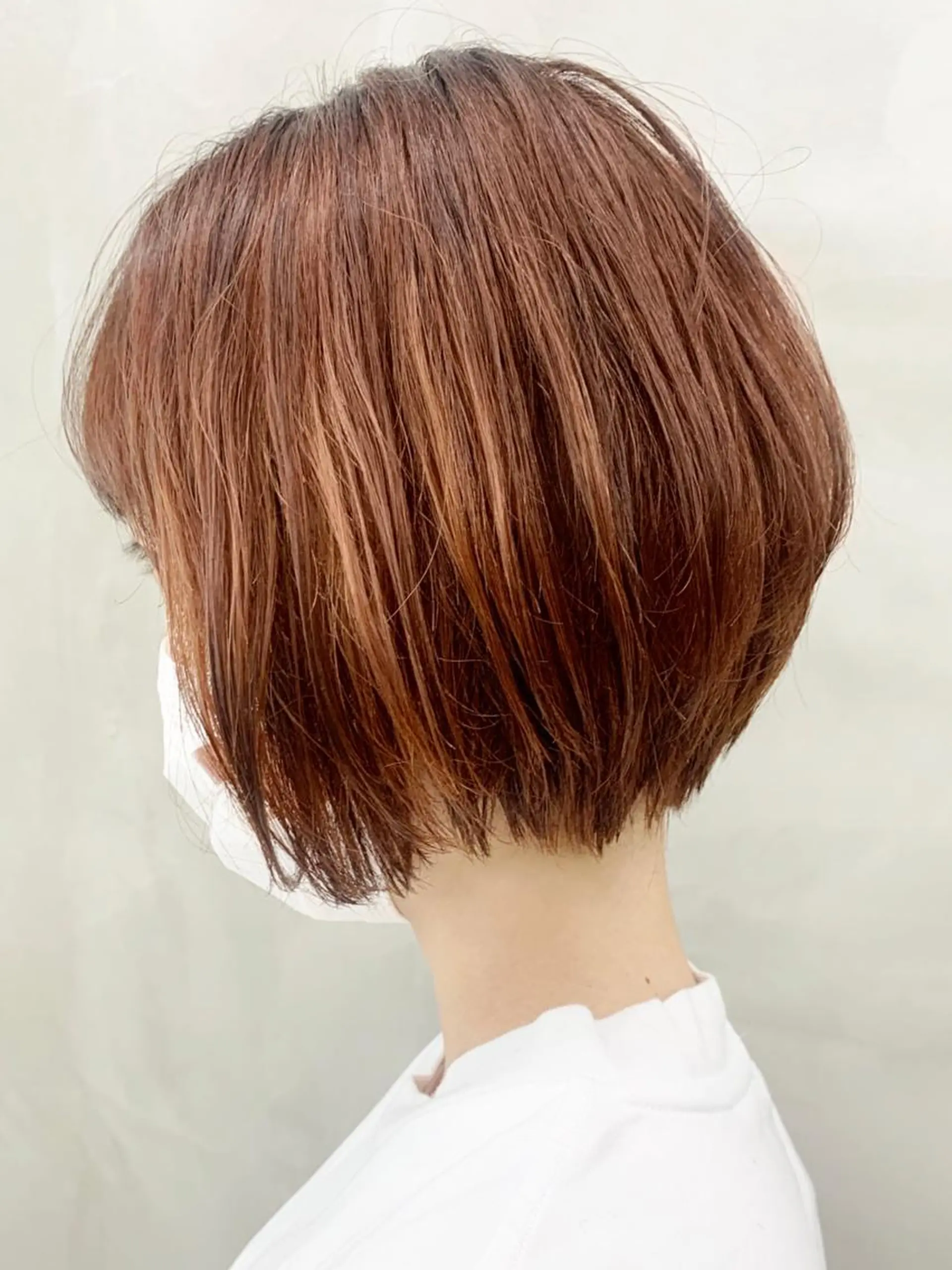 ショート ショートボブ オレンジブラウン ボブ ショートヘア ヘッドスパ (女性限定)🍋モエのヘアスタイル